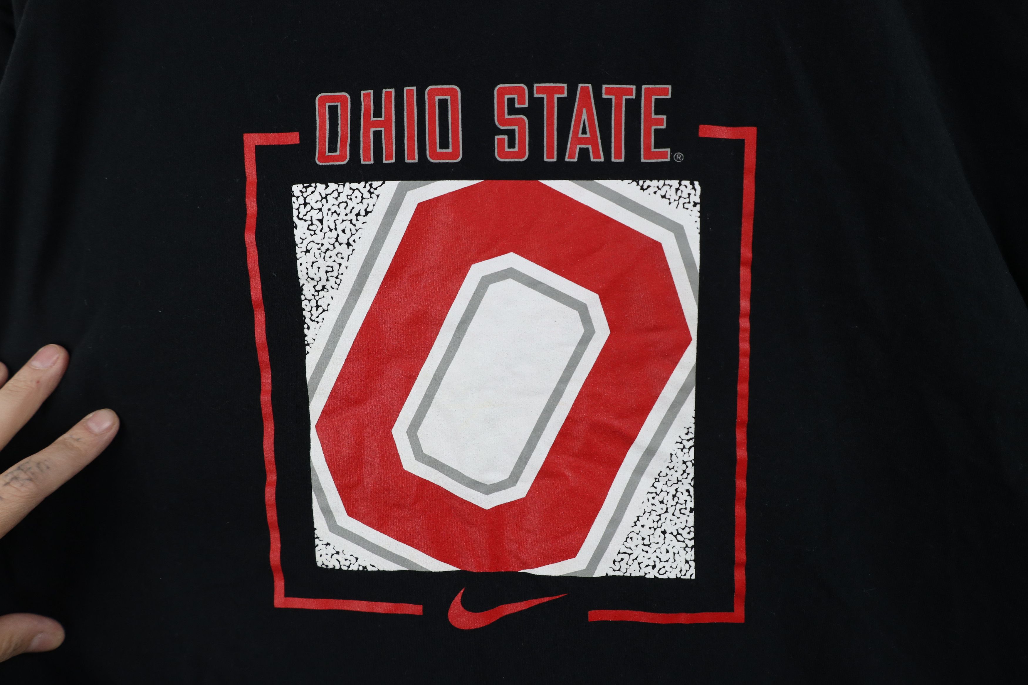 Nike Nike Scott Mini Swoosh Ohio State University Cropped T-Shirt Size L / US 10 / IT 46 - 5 Thumbnail