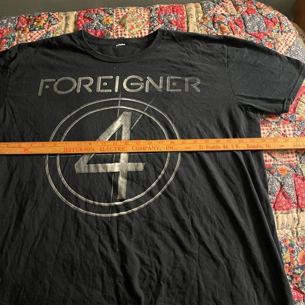 The Unbranded Brand Foreigner 4 Tour 2015 Black Graphic T-Shirt size M Size US XL / EU 56 / 4 - 2 Thumbnail