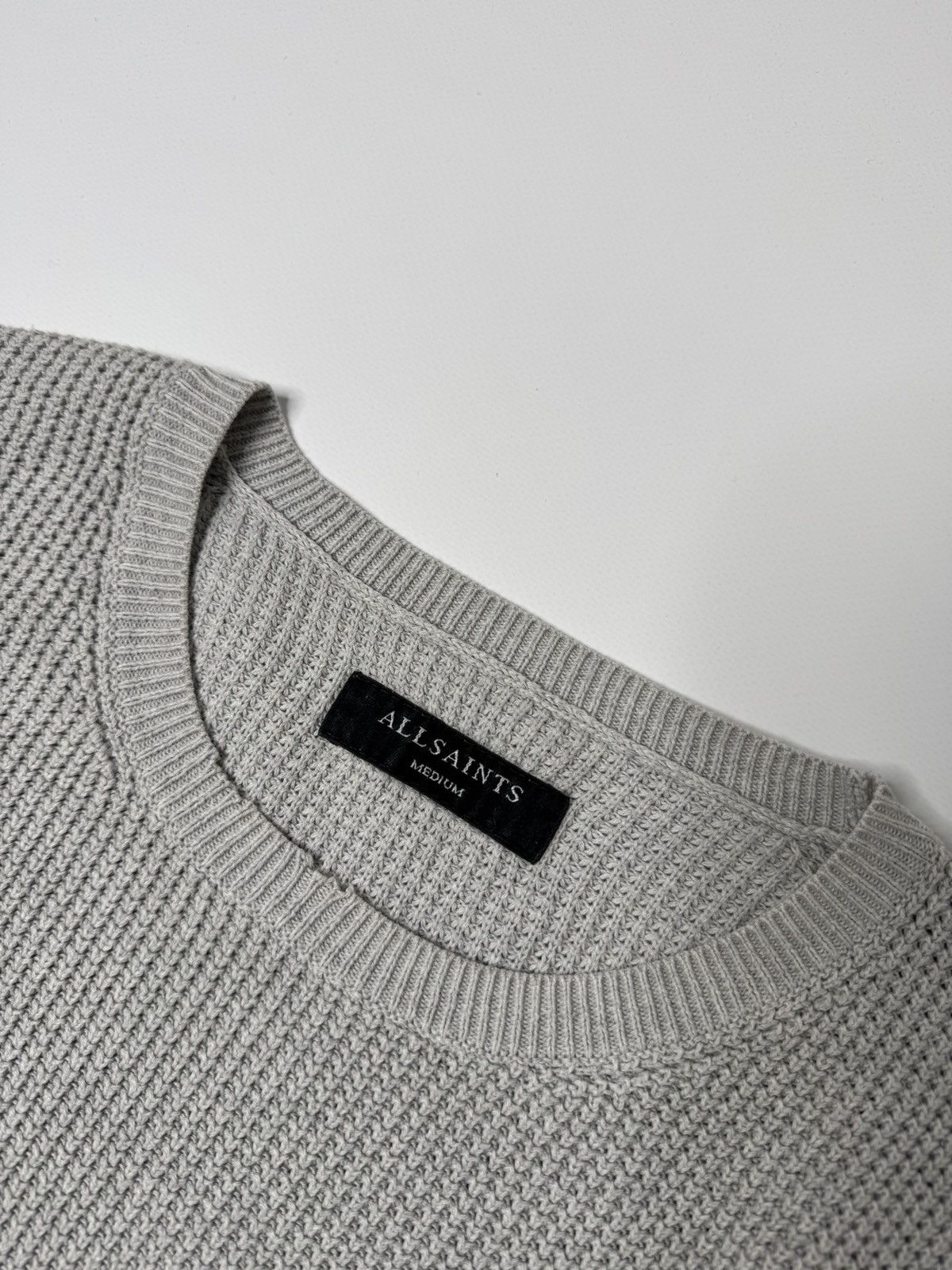 Allsaints Allsaints waffle knit sweater old money desginer swag y2k 00 Size US M / EU 48-50 / 2 - 3 Thumbnail