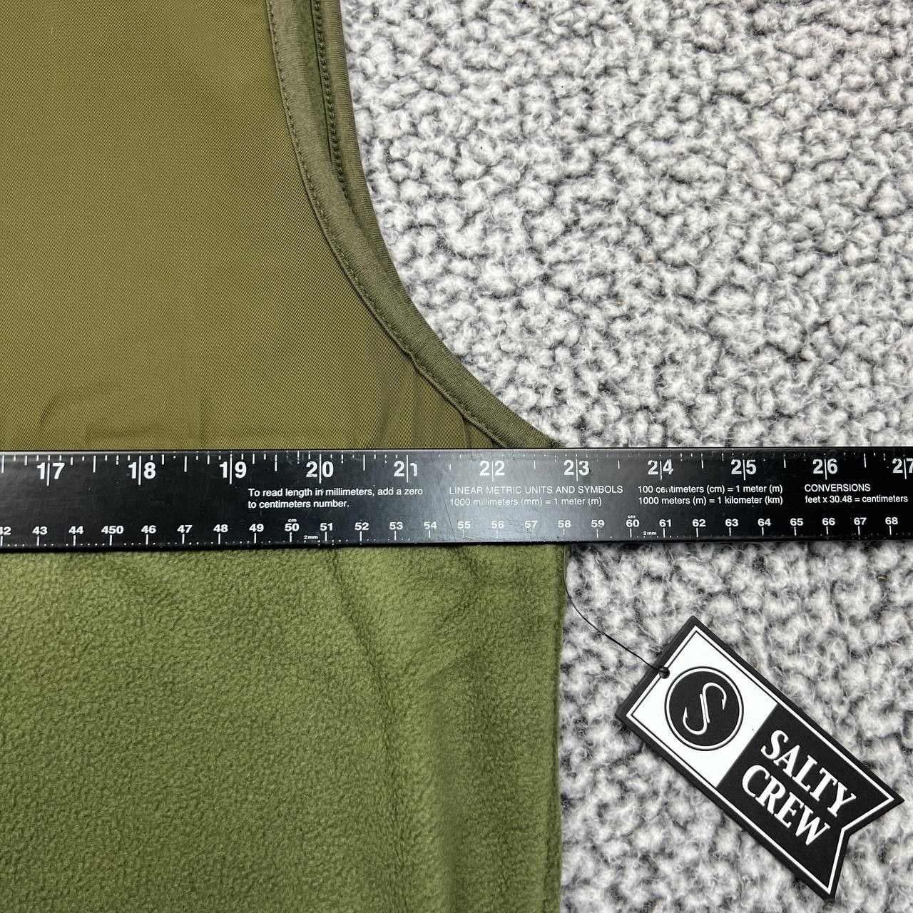 Other Salty Crew Vest Jacket Men Olive Green Ebbtide Polar New L Size US L / EU 52-54 / 3 - 4 Thumbnail