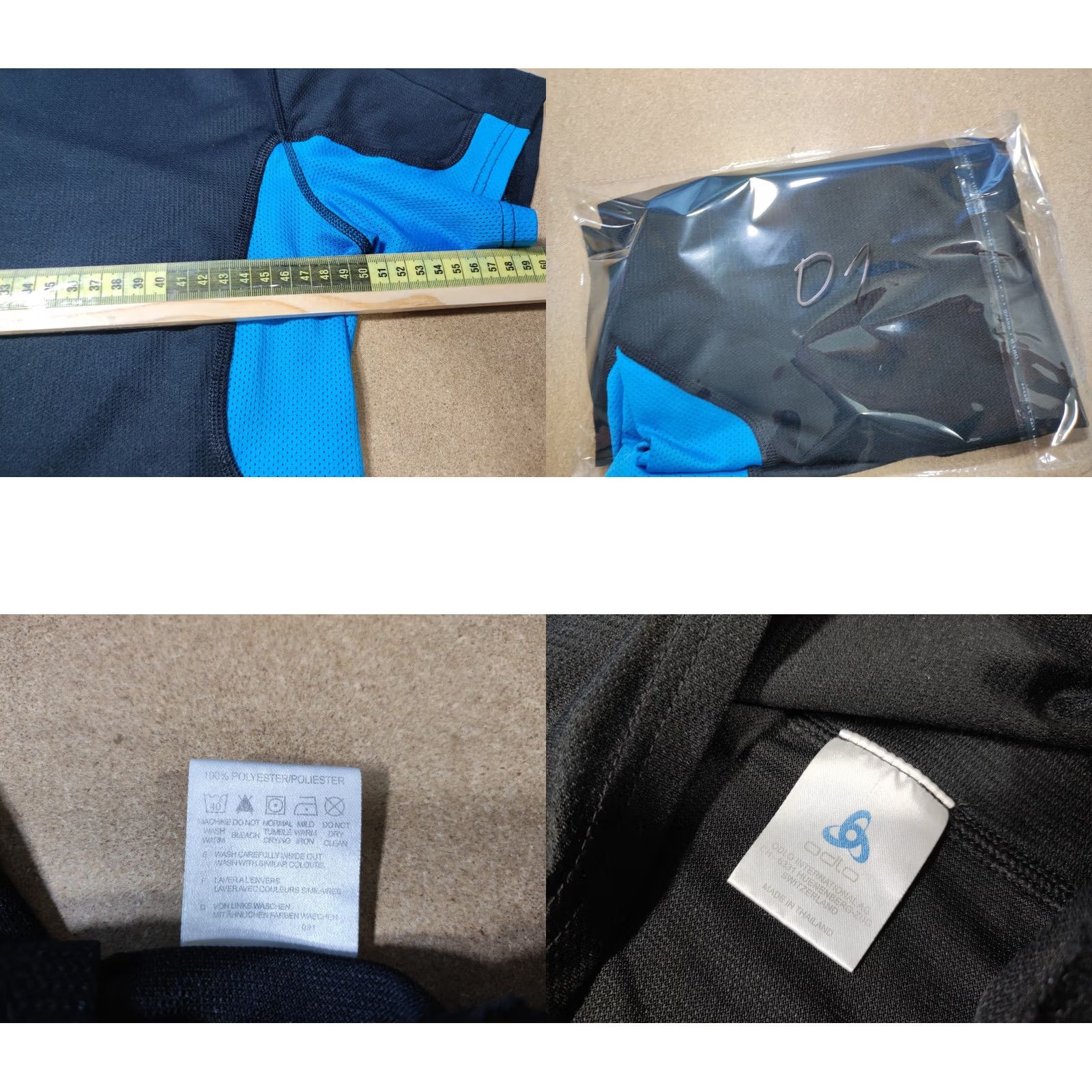 Odlo ODLO Short Sleeve Mens Black T-Shirt Size M Running Sports Quick Dry Size US M / EU 48-50 / 2 - 8 Thumbnail
