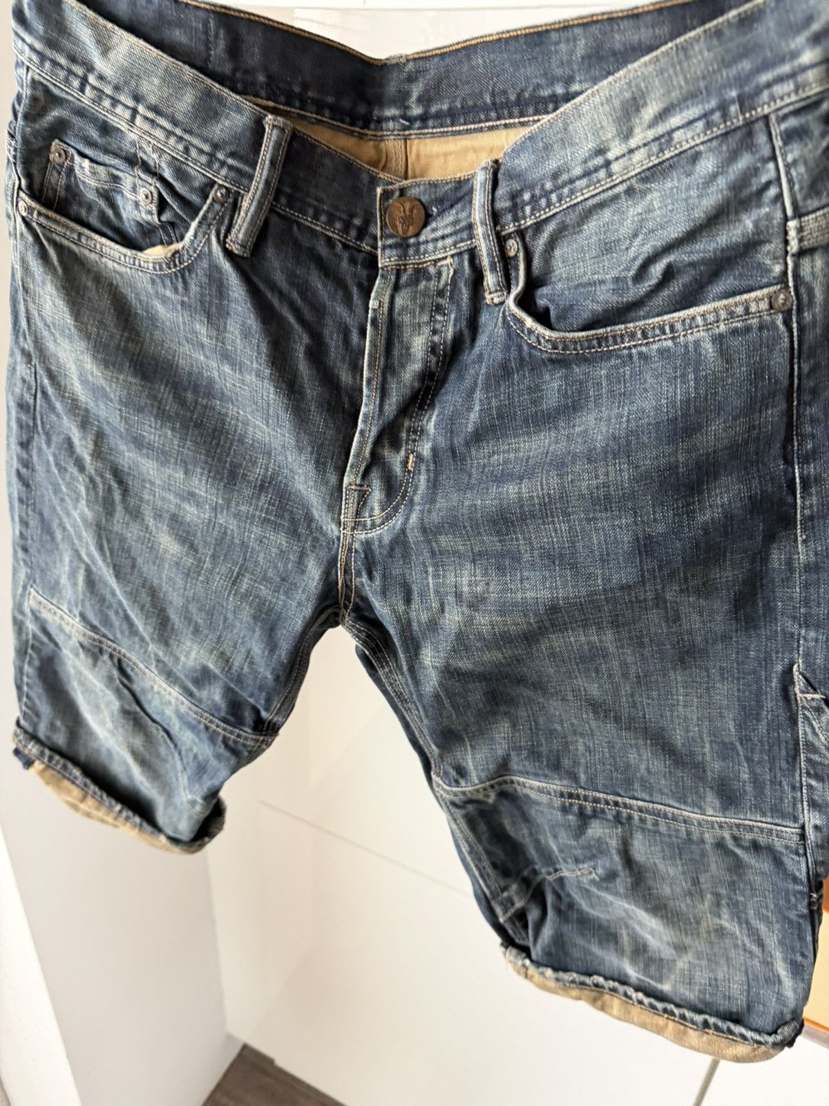 Allsaints Allsaints Spitalfields Japan Denim Opium Swag Y2K Shorts Size US 31 - 9 Thumbnail