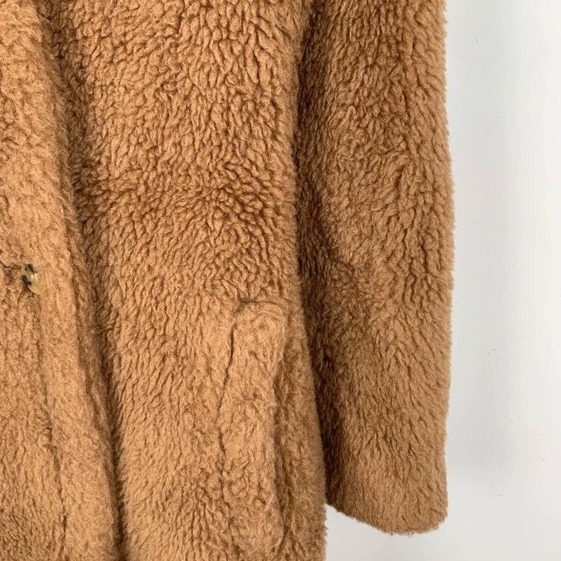 Max Mara Max Mara Teddy Collection Brown Camel Fleece Lapel Teddy C Size S / US 4 / IT 40 - 4 Thumbnail