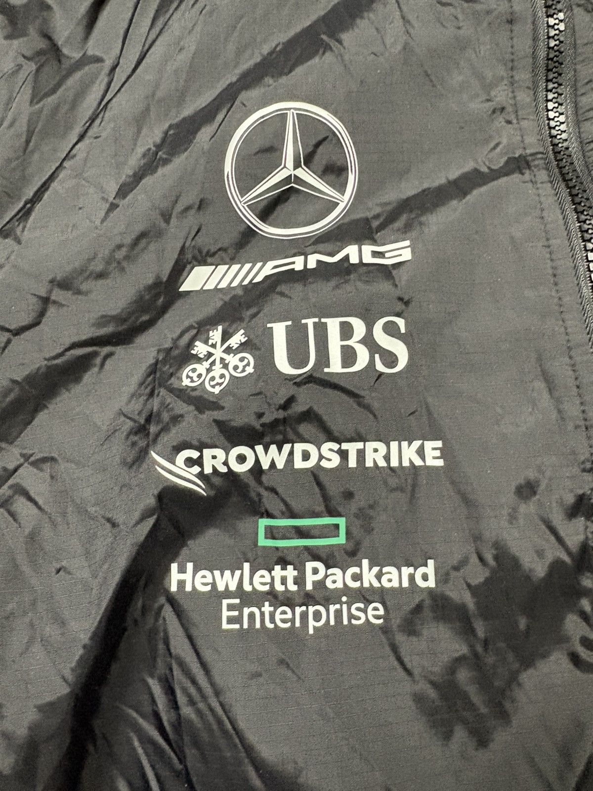 Mercedes-Benz Mercedes AMG Petronas F1 Team Jacket Black Sponsor Racing M Size US M / EU 48-50 / 2 - 7 Thumbnail