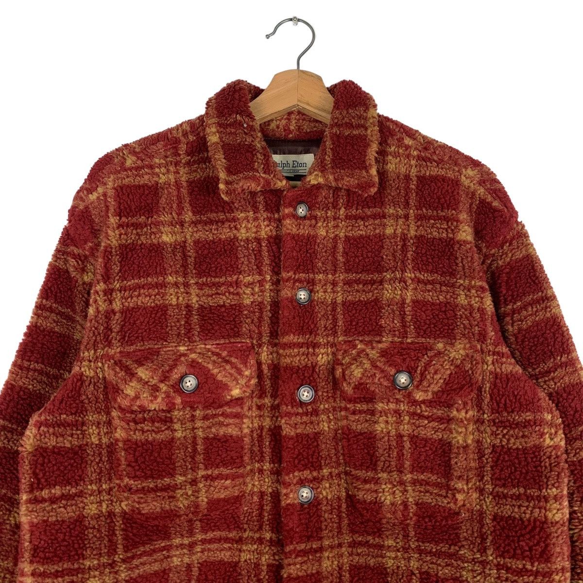 Japanese Brand RALPH ETON Checked Tartan Fleece Flannel Jacket #0610-C28 Size US M / EU 48-50 / 2 - 2 Thumbnail