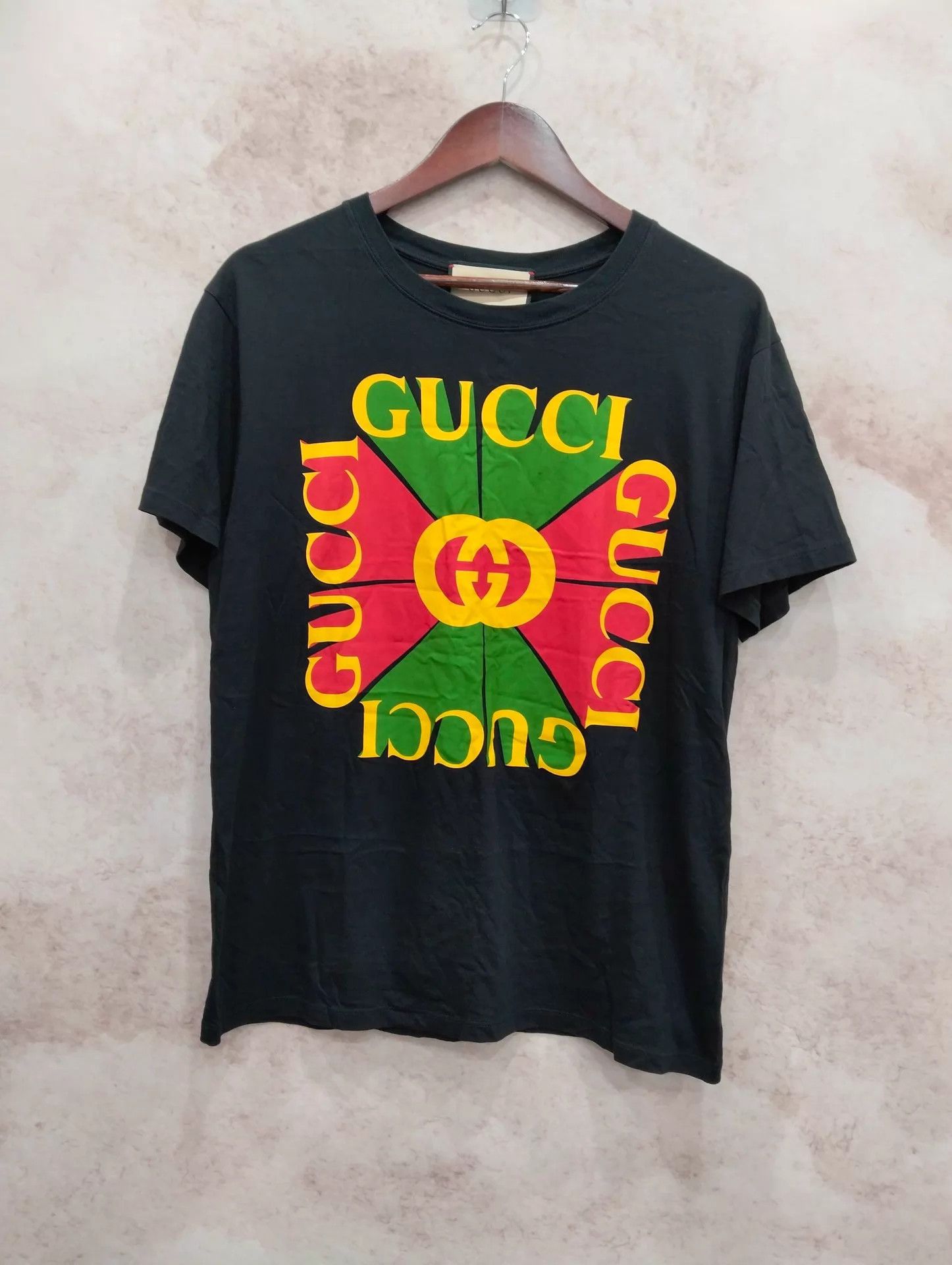 Gucci GUCCI Logo Print Casual Short Sleeve Tee XS Size US XS / EU 42 / 0 - 1 Thumbnail