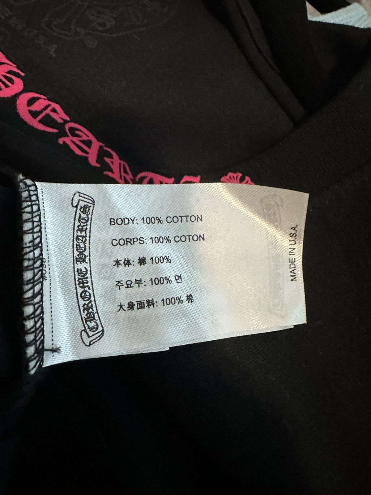 Chrome Hearts Chrome Hearts Black/Pink Neck Logo L/S Size US M / EU 48-50 / 2 - 4 Thumbnail
