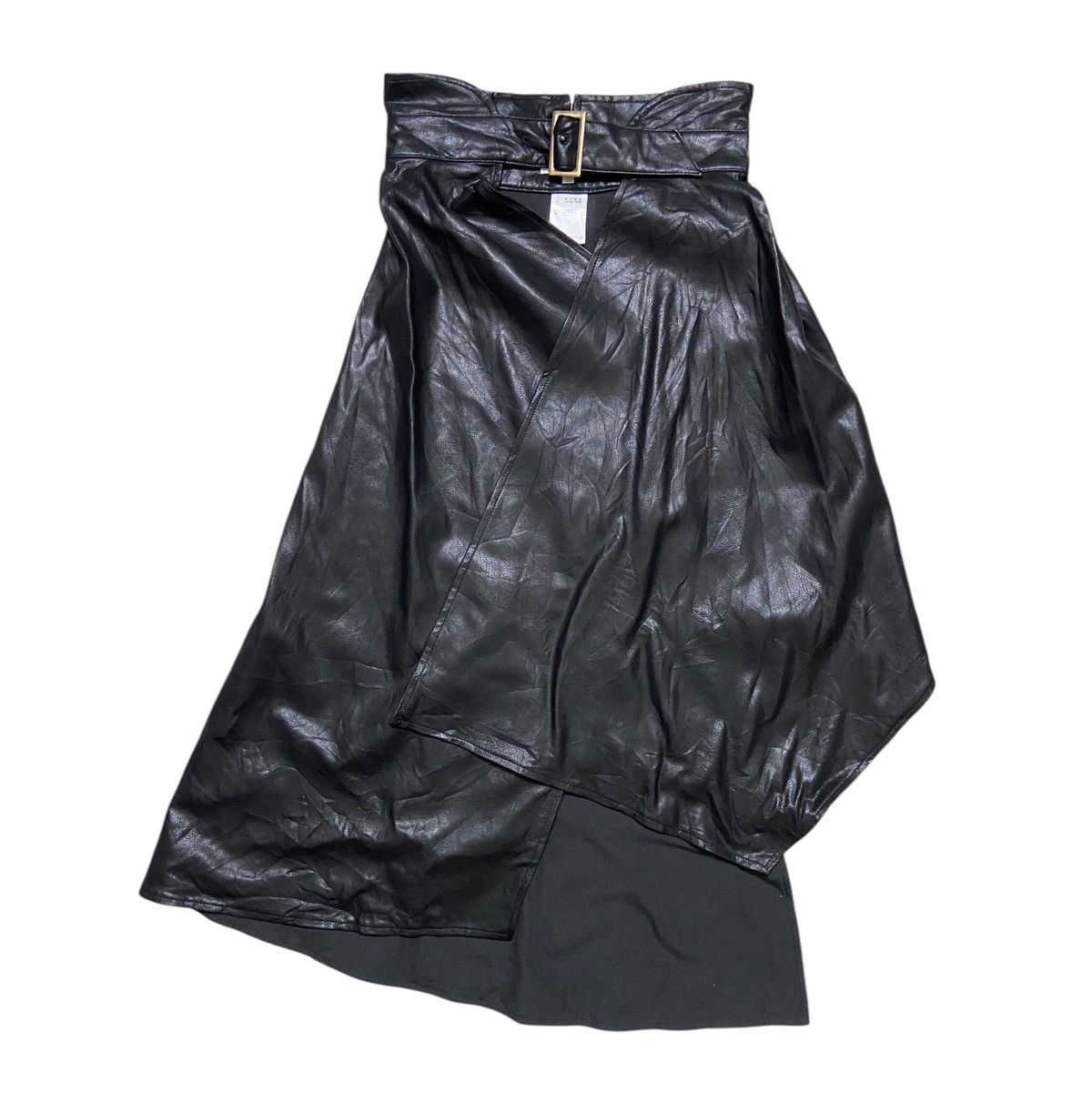 Japanese Brand Reinda Synthetic Leather Skirt Size 26" / US 2 / IT 38 - 2 Thumbnail