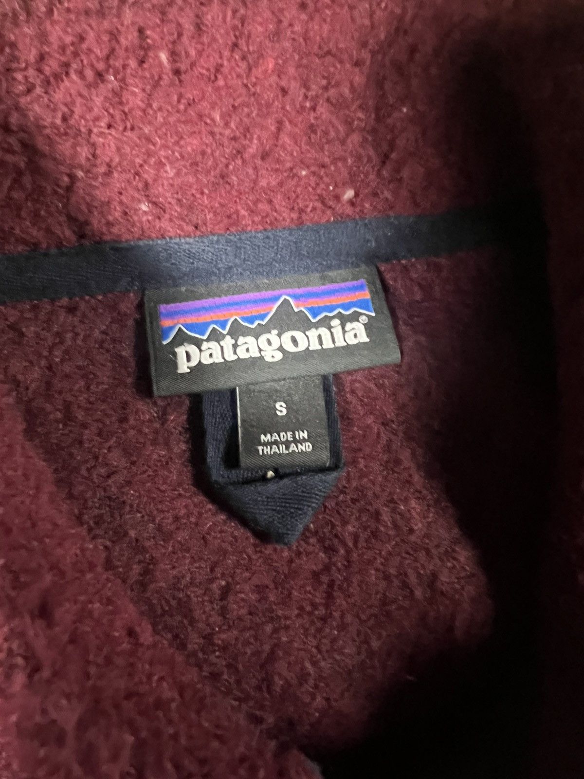Patagonia Vintage Y2k Burgundy Patagonia Fleece Pullover Fall Jacket Size US S / EU 44-46 / 1 - 3 Thumbnail