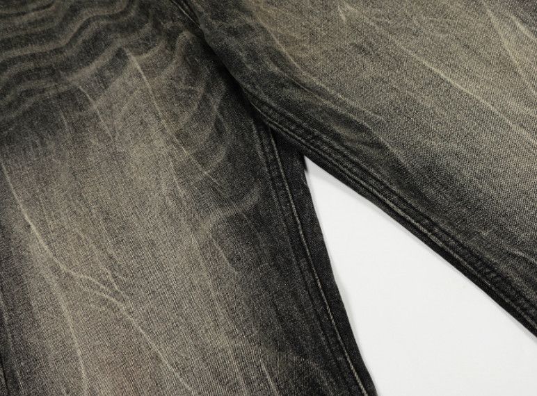 Vintage Men's street loose casual retro distressed lightning jeans Size US 32 / EU 48 - 4 Thumbnail