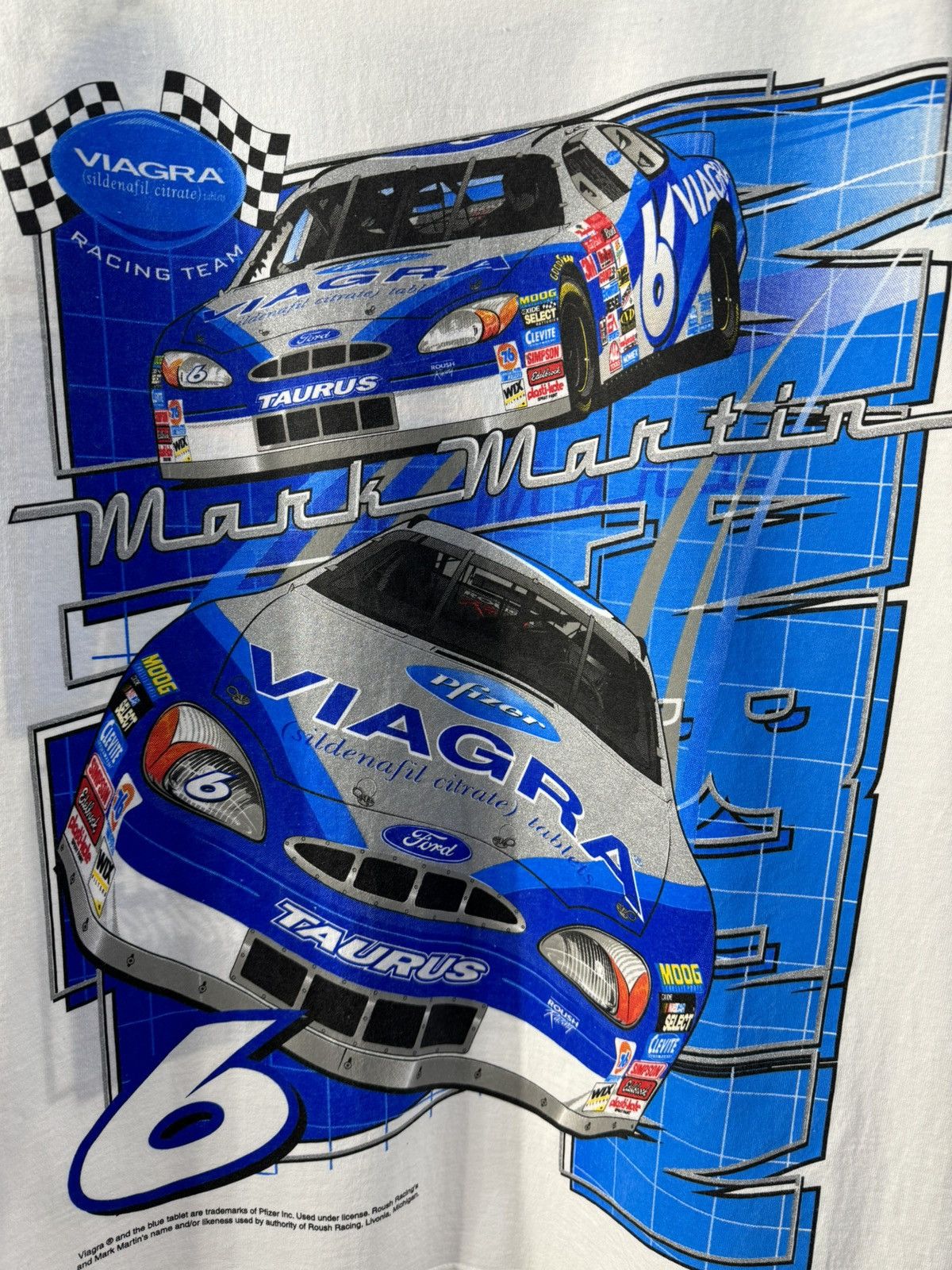 NASCAR Vintage Nascar Mark Martin 6 Roush Racing Size US L / EU 52-54 / 3 - 5 Thumbnail