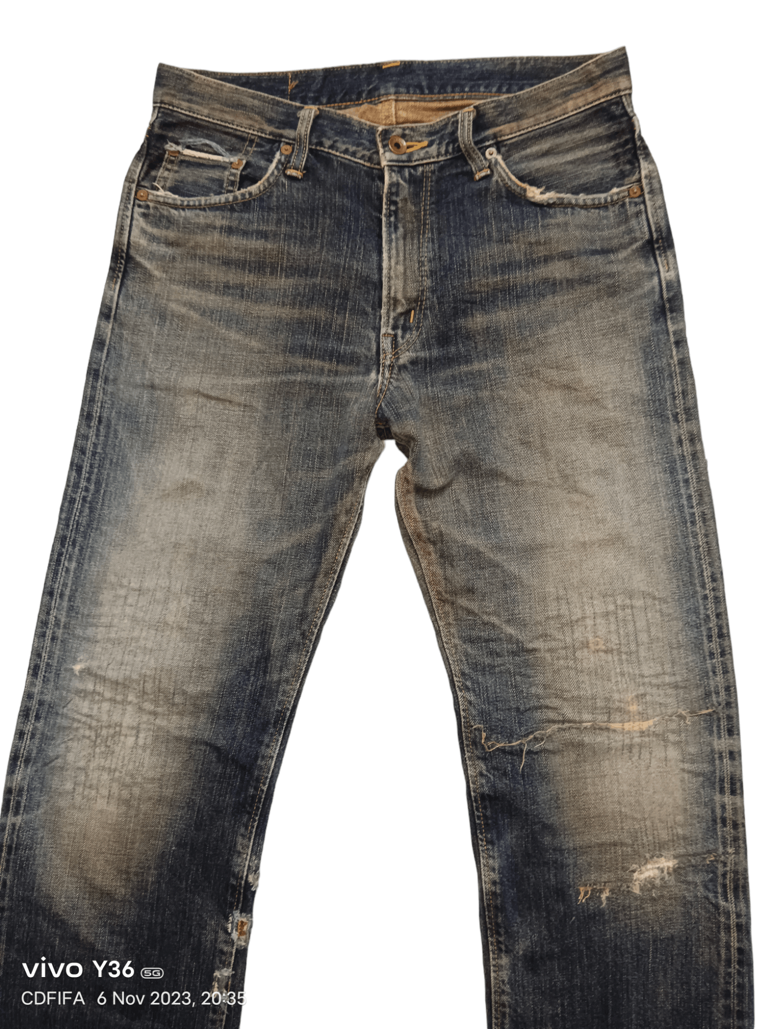 Edwin 💥 Selvedge 💥 Edwin 505 ZXX Distressed Denim | Grailed