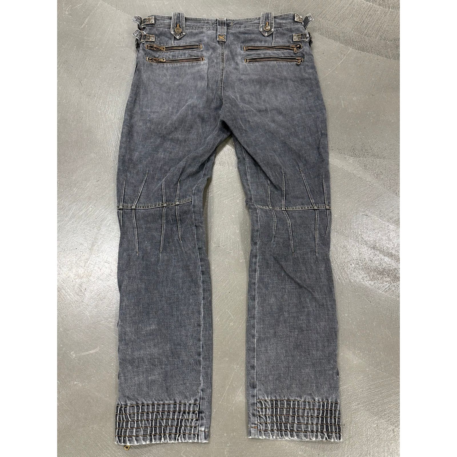 Dolce & Gabbana A/W2003 Dolce & Gabbana runway biker bondage pants Size US 34 / EU 50 - 2 Thumbnail