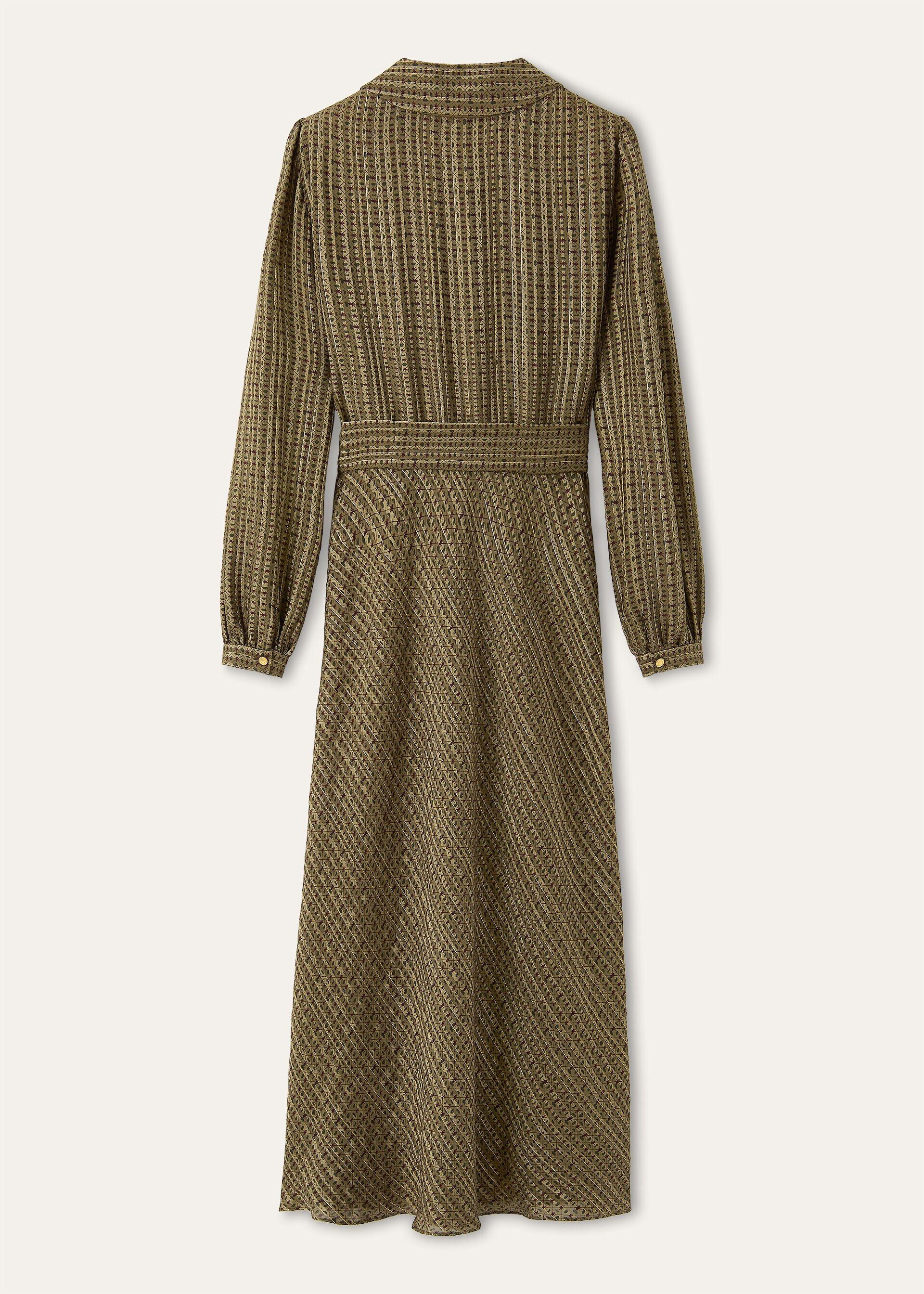 Loro Piana os11x0326 FAQ9321 Laika Dress in Olive/Brown Size XS / US 0-2 / IT 36-38 - 6 Thumbnail