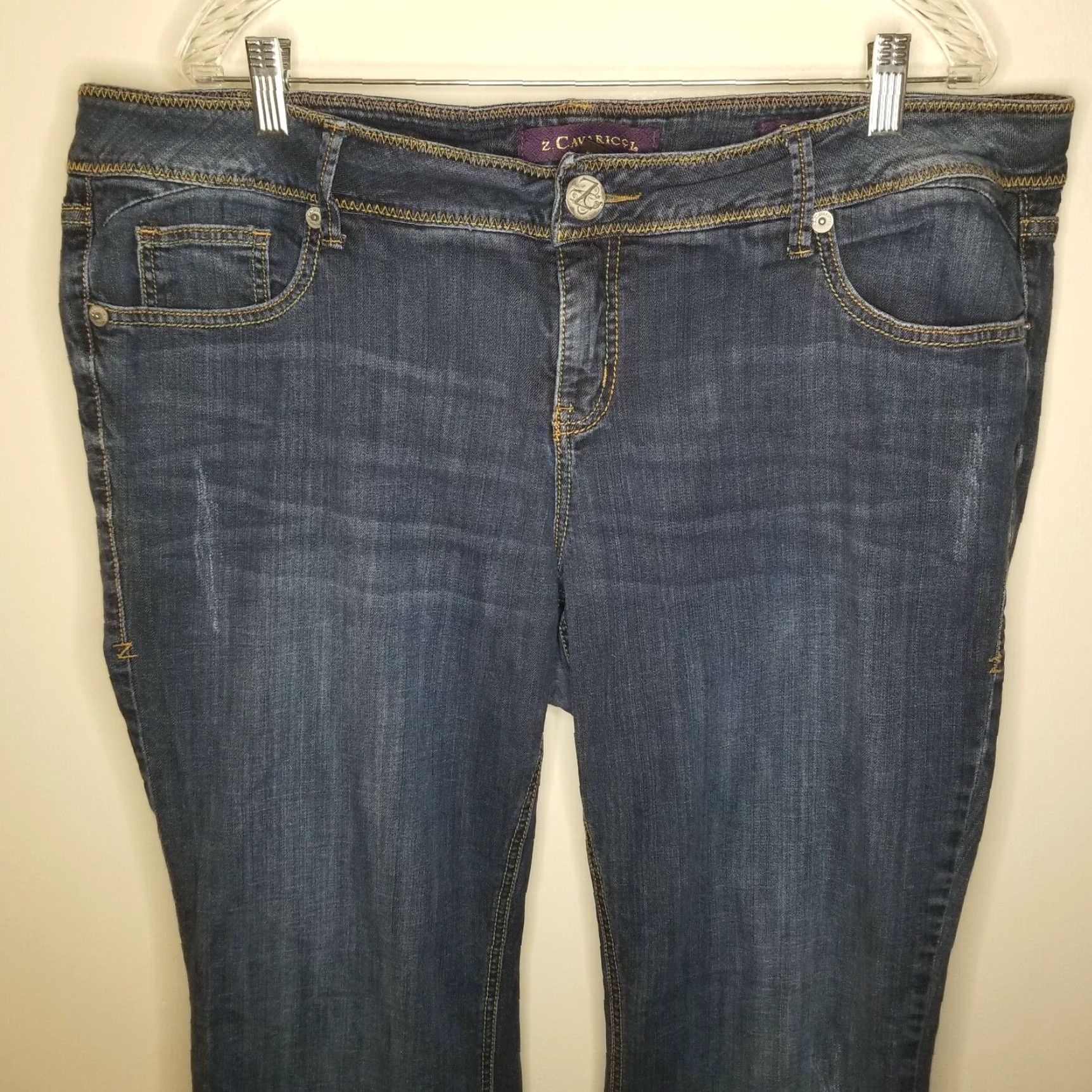 Vintage VINTAGE Z Cavaricci Bootcut Jeans Womens Distressed Blue Size 20 Size 42" / US 20 - 2 Thumbnail