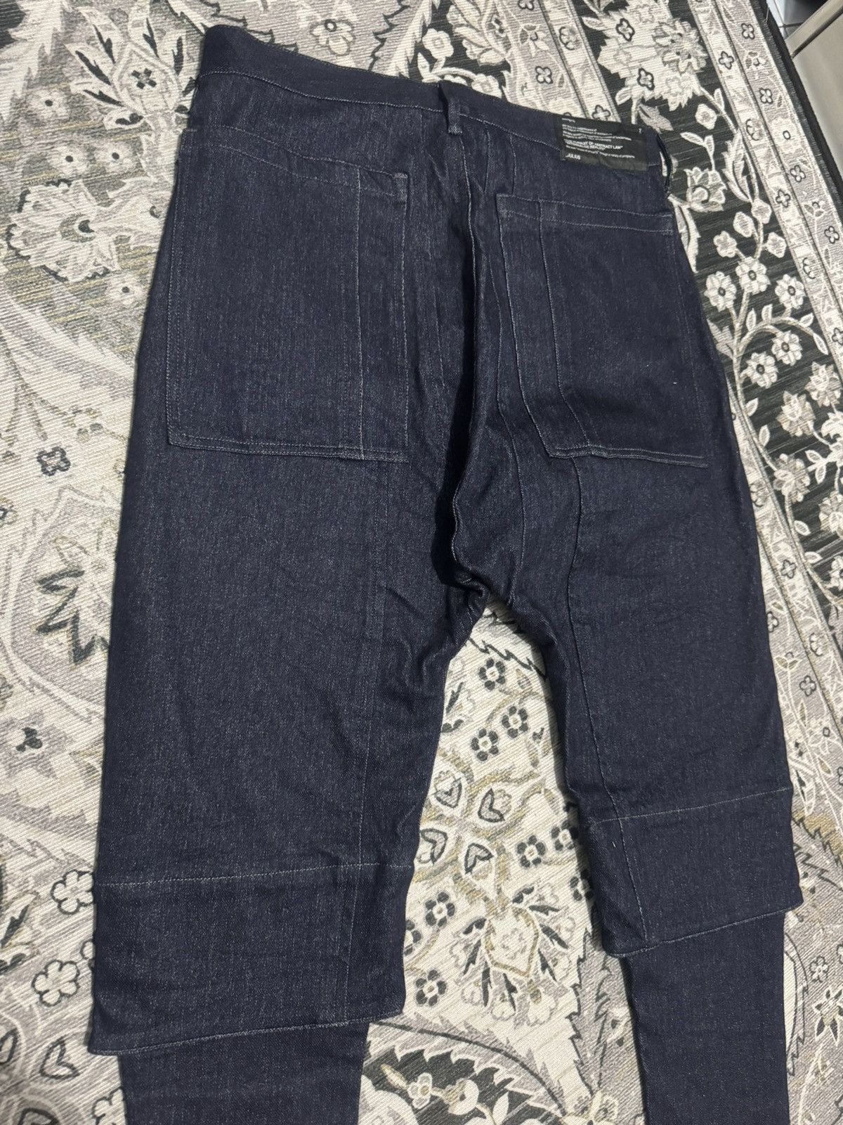 Designer × Julius Julius 7 FW11 Blue Denim Exhibition Sample Carpenter Jeans Size US 33 - 9 Thumbnail