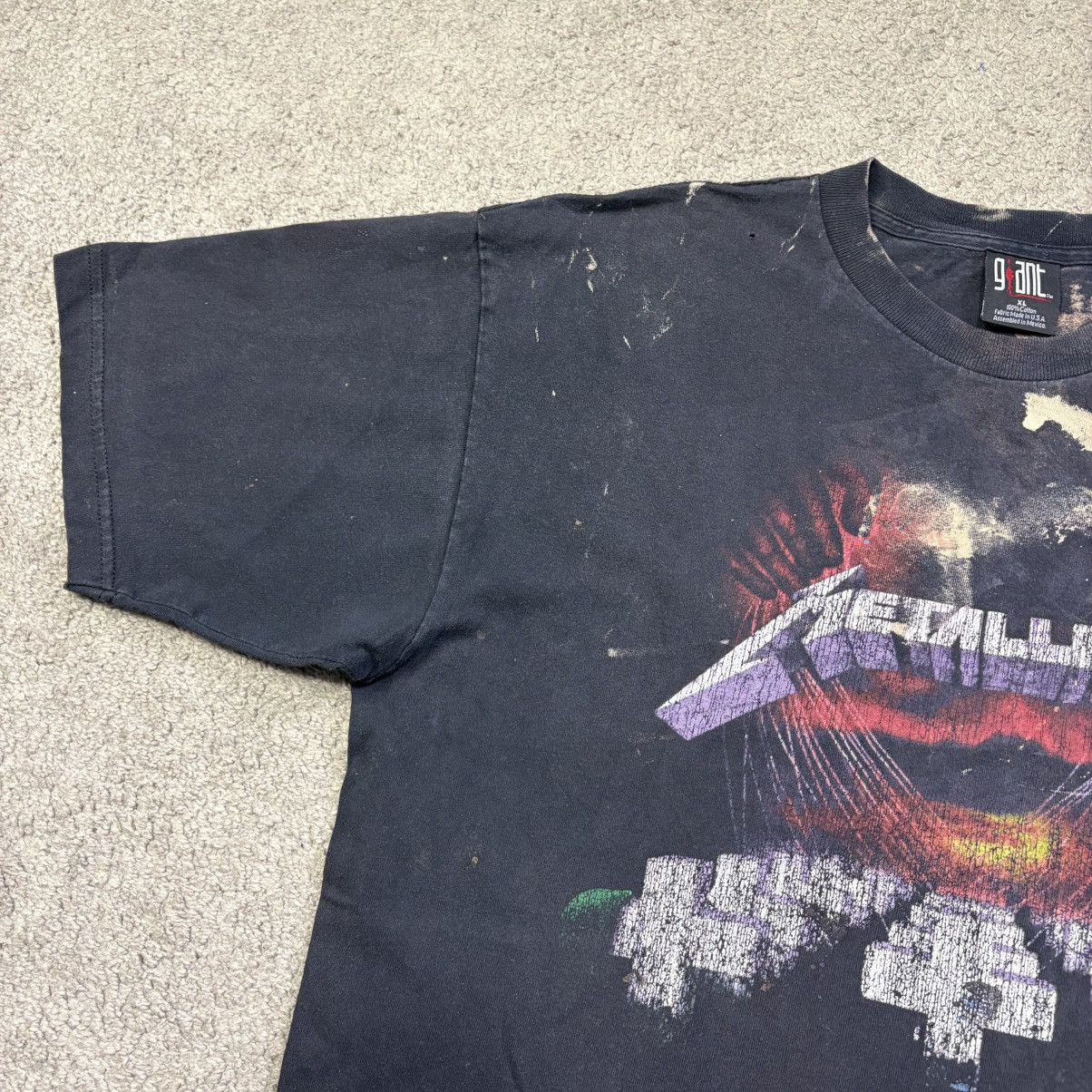 Metallica metallica vintage tee giant tag Size US XL / EU 56 / 4 - 5 Thumbnail