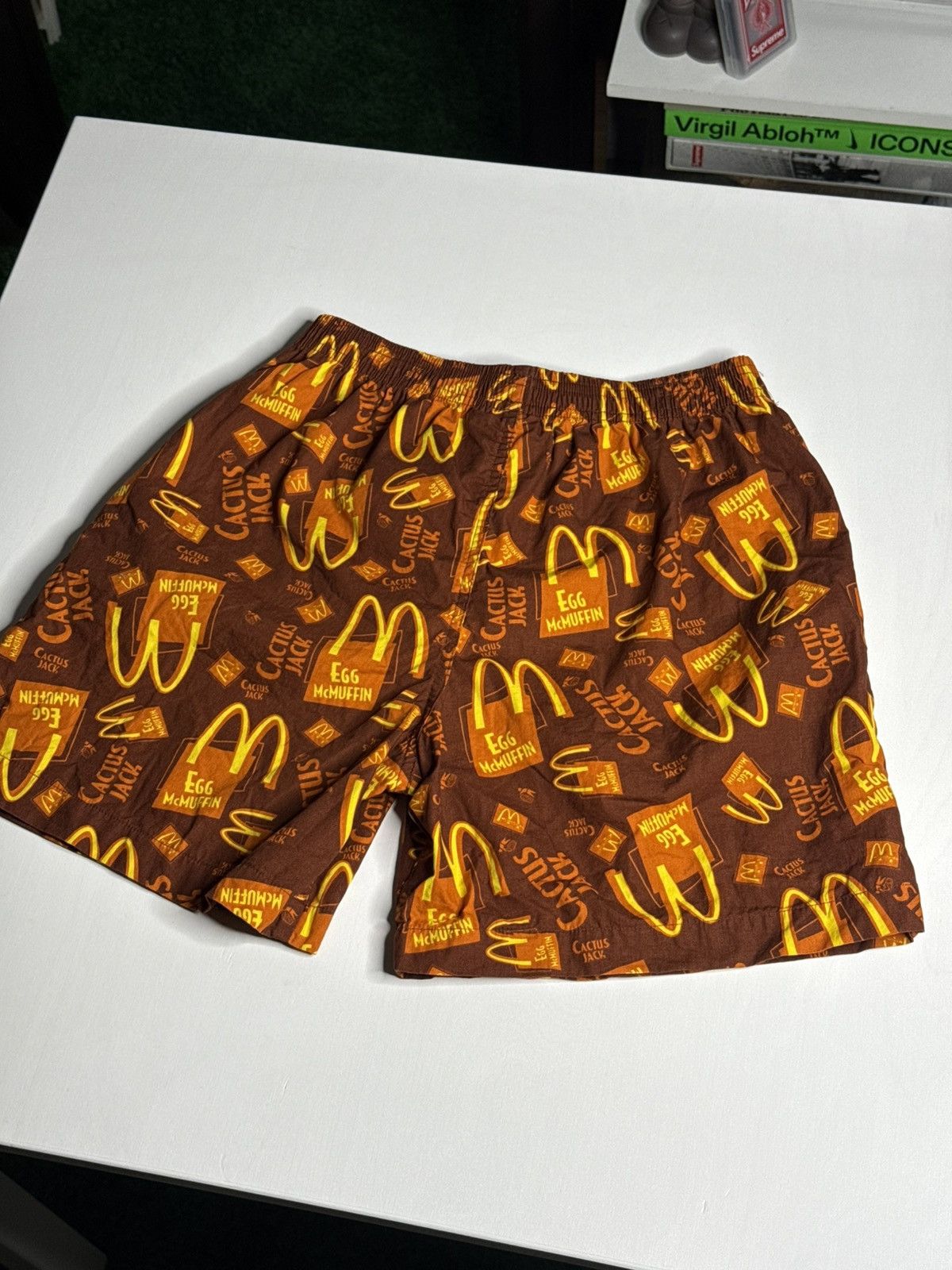 Travis Scott Travis Scott x McDonalds Boxer Shorts Brown [M] PREOWNED Size US 32 / EU 48 - 5 Thumbnail