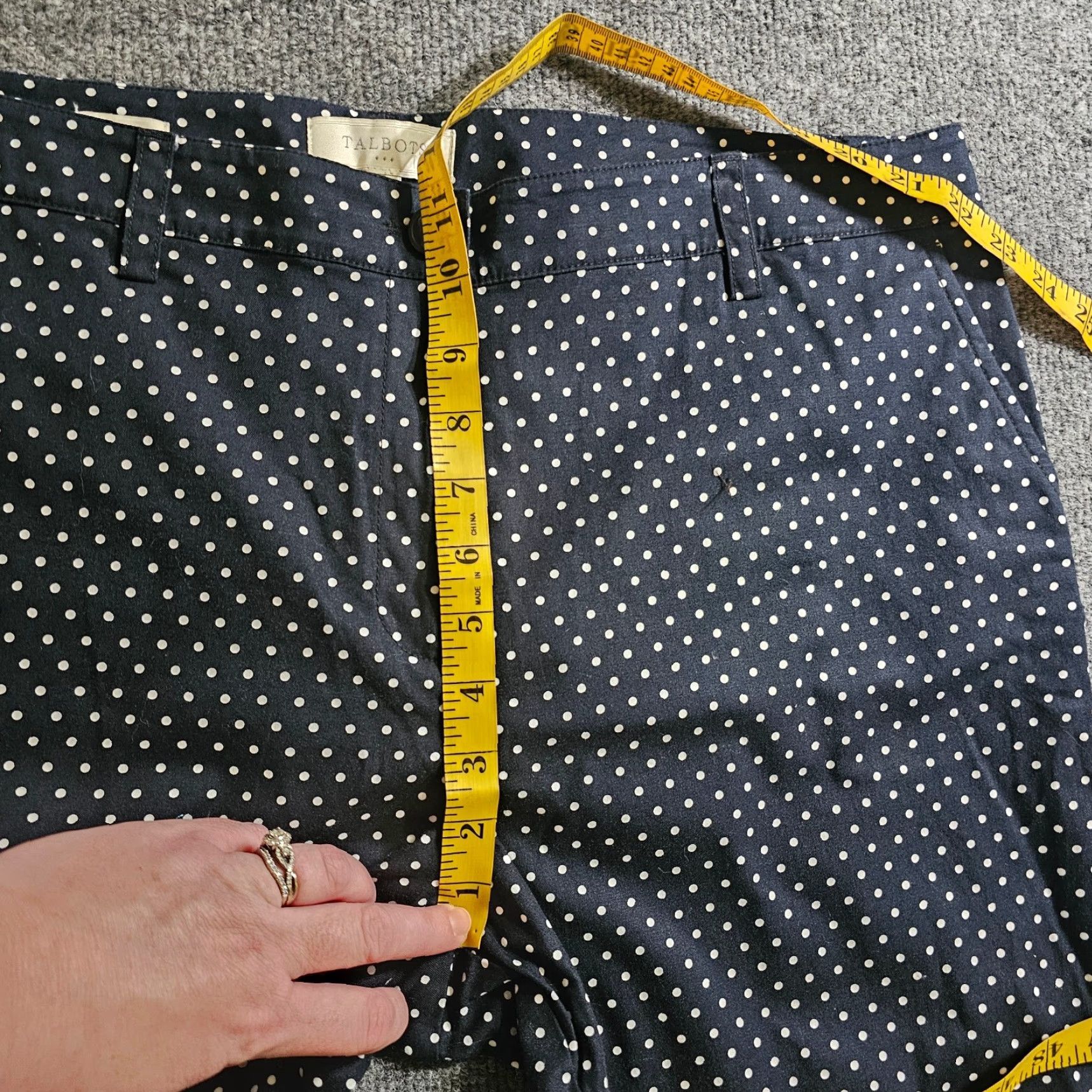 Talbots Talbots Pants Womens 14 Black White Polka Dot Heritage Cropped High Rise Career Size 36" / US 14 / IT 50 - 6 Thumbnail