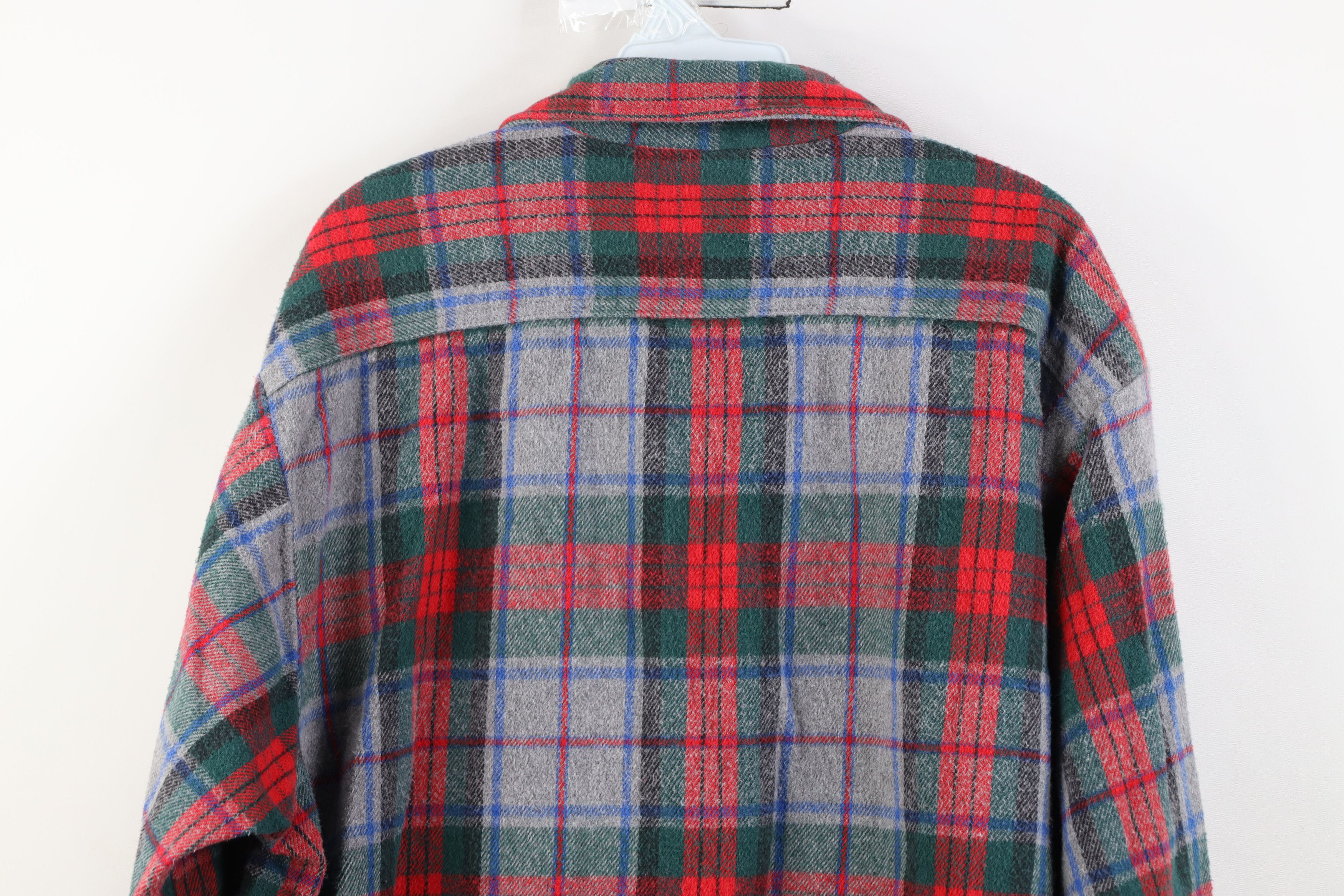FiveBrother Vintage 90s Five Brother Heavyweight Button Shirt Plaid USA Size US XXL / EU 58 / 5 - 10 Thumbnail