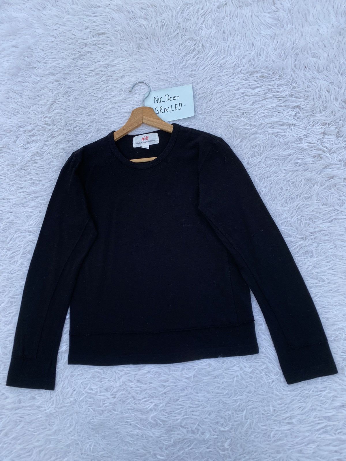 Comme des Garcons × H&M Rare H&M x Comme Des Gracons Wool Longsleeve Tshirt Size US S / EU 44-46 / 1 - 4 Thumbnail