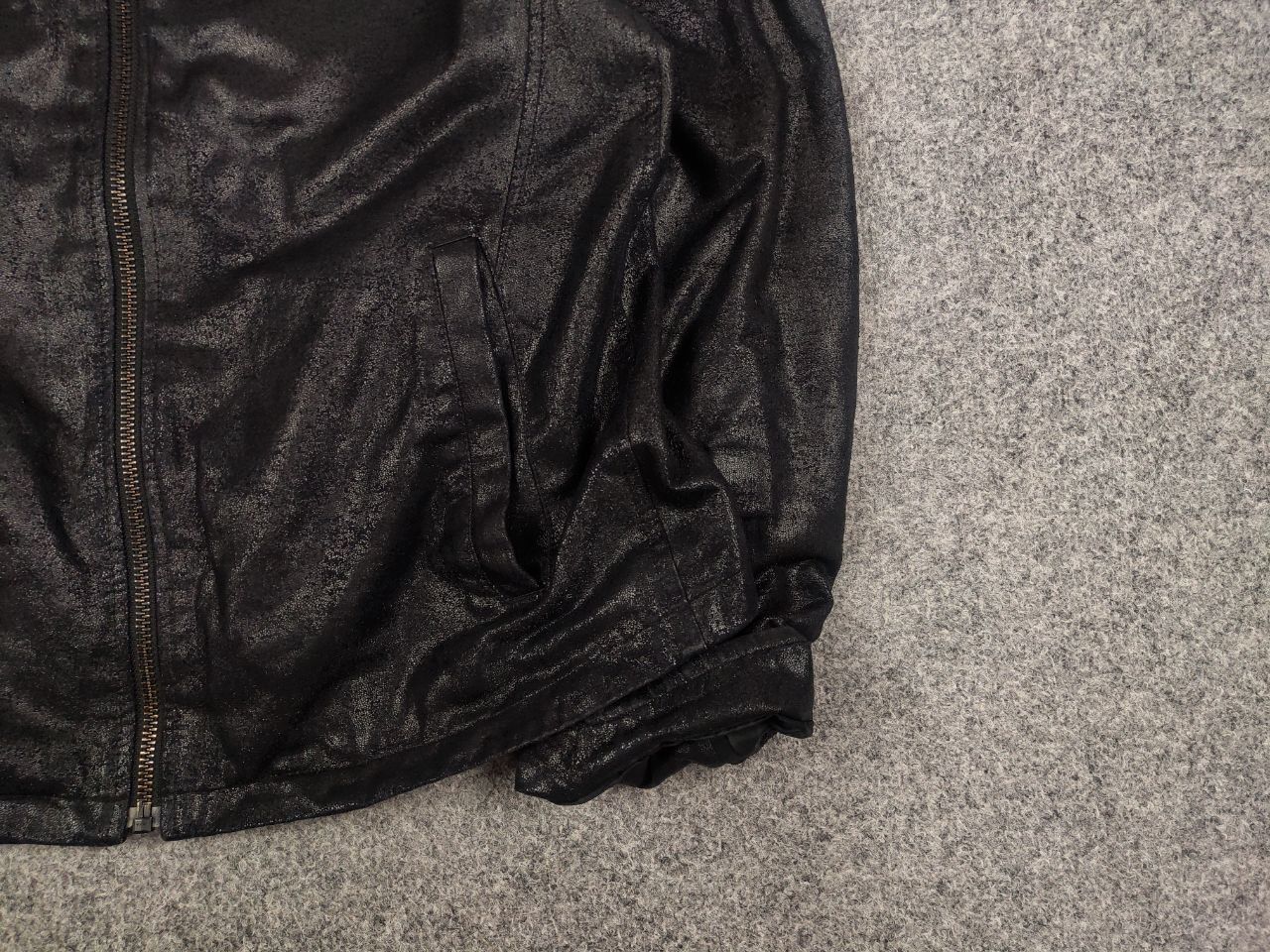 Uniqlo Uniqlo Synthetic Leather Biker Zip Black Mens Jacket Size US L / EU 52-54 / 3 - 10 Thumbnail