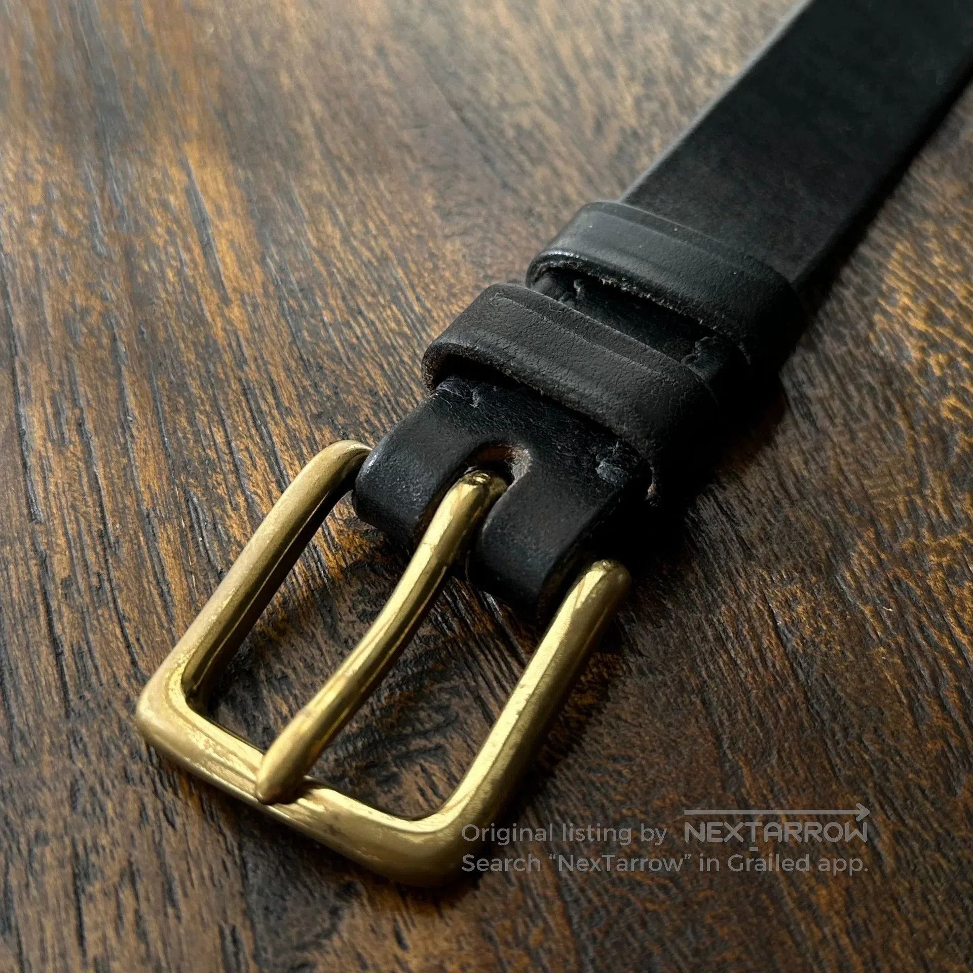 J.FitzPatrick Jabez Cliff 32 UK Made Leather Belt. Size ONE SIZE - 7 Thumbnail