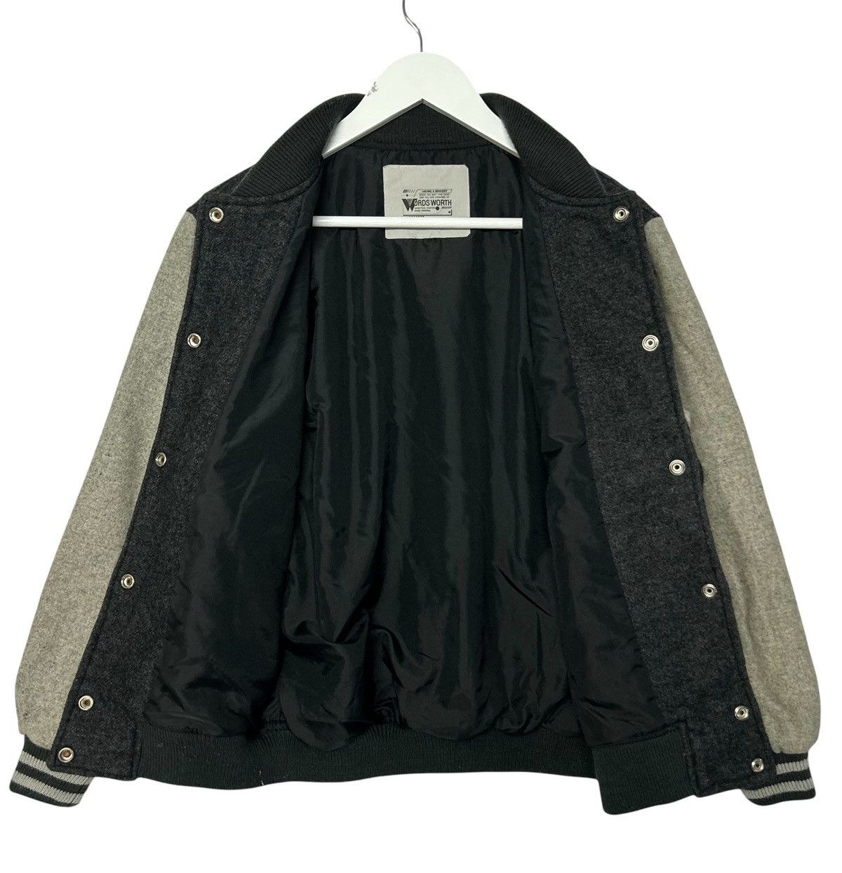 Vintage 🔥 VINTAGE WORDS WORTH Wool Varsity Jacket Size US L / EU 52-54 / 3 - 10 Thumbnail