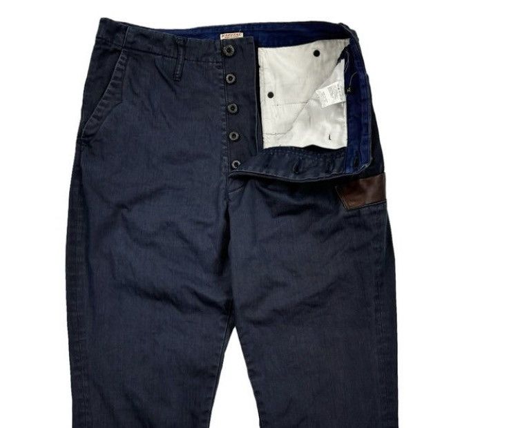 Designer × Japanese Brand × Kapital Vintage Kapital Casual Navy Buckle Back Phat Size US 32 / EU 48 - 4 Thumbnail