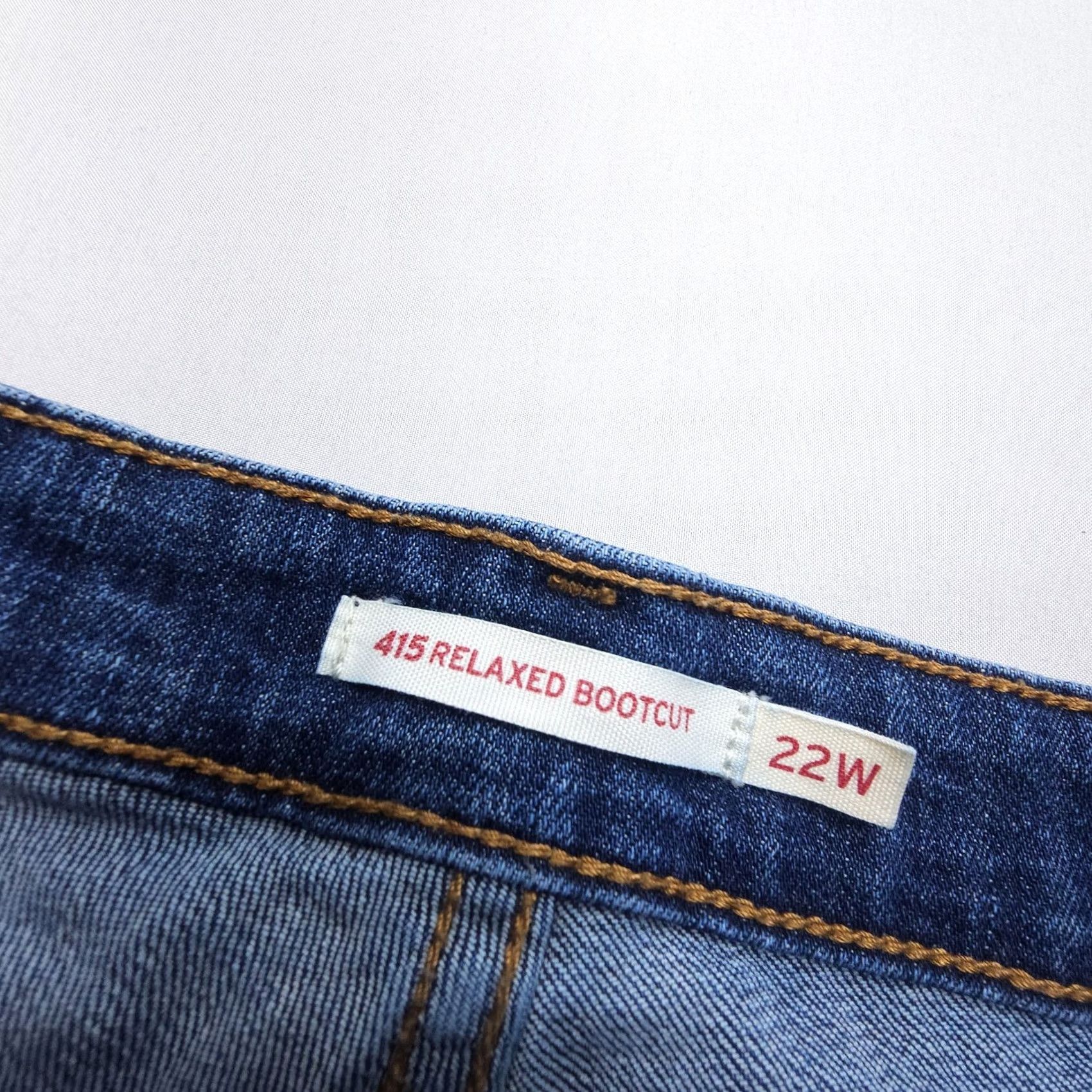 Levi's Levi's Jeans Womens 22W Blue Relaxed Bootcut Plus Size Dark Wash Stretch Denim Mid Rise Size 40" / US 18 - 3 Thumbnail