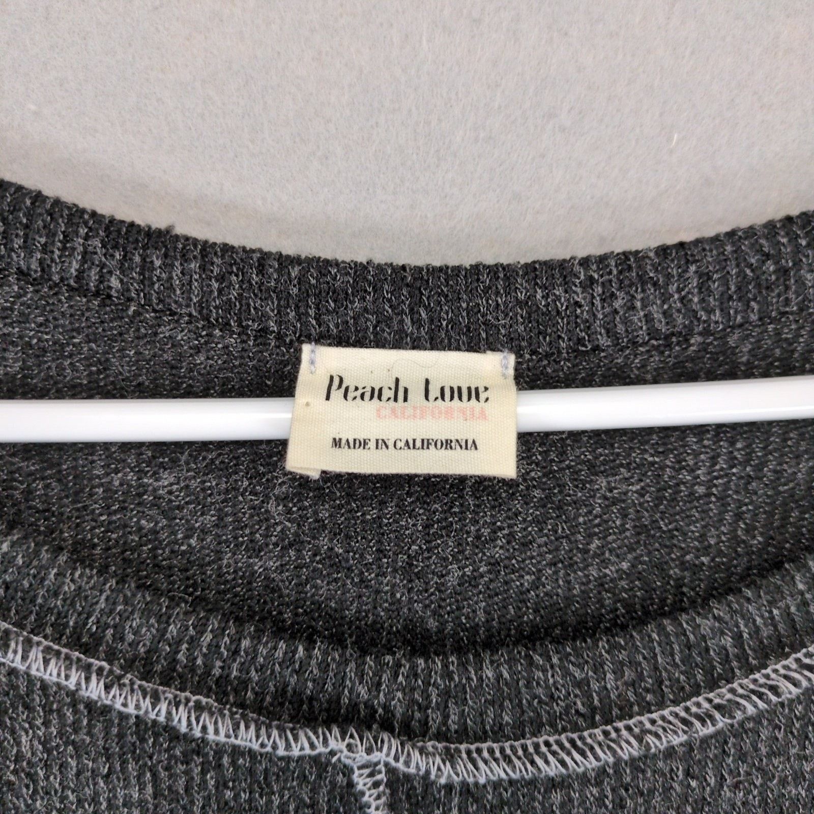 Other Peach Love California Emily Stretch Knit Casual Tunic Top Size L / US 10 / IT 46 - 2 Thumbnail