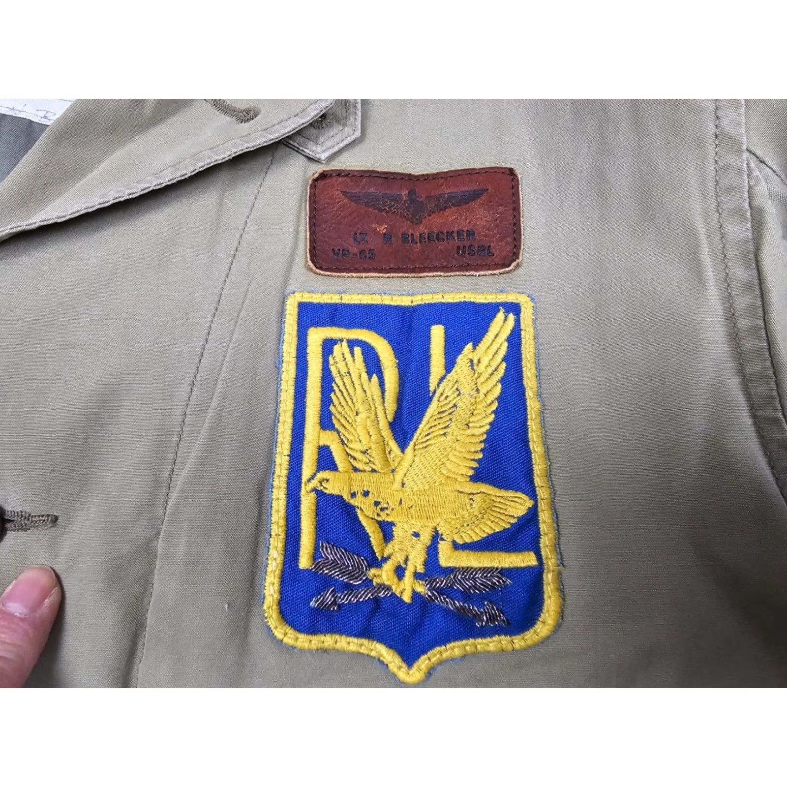Ralph Lauren Ralph Lauren Polo US Army M-41 Patch Stancil Field Jacket Large Mens Shirt Green Cotton Military Jacket Size US L / EU 52-54 / 3 - 6 Thumbnail