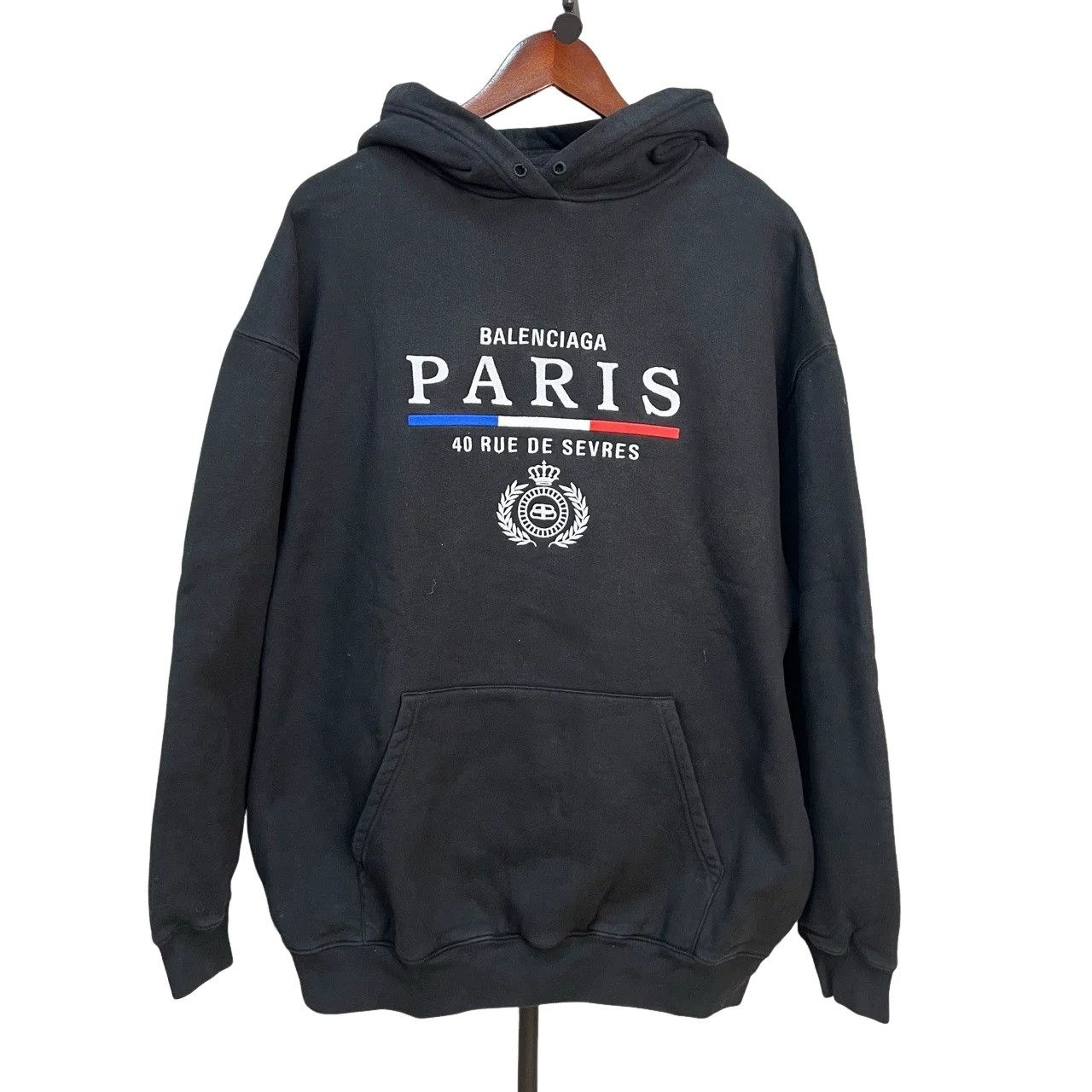 Balenciaga Balenciaga Crown Paris Hoodie Size M Size US M / EU 48-50 / 2 - 1 Thumbnail