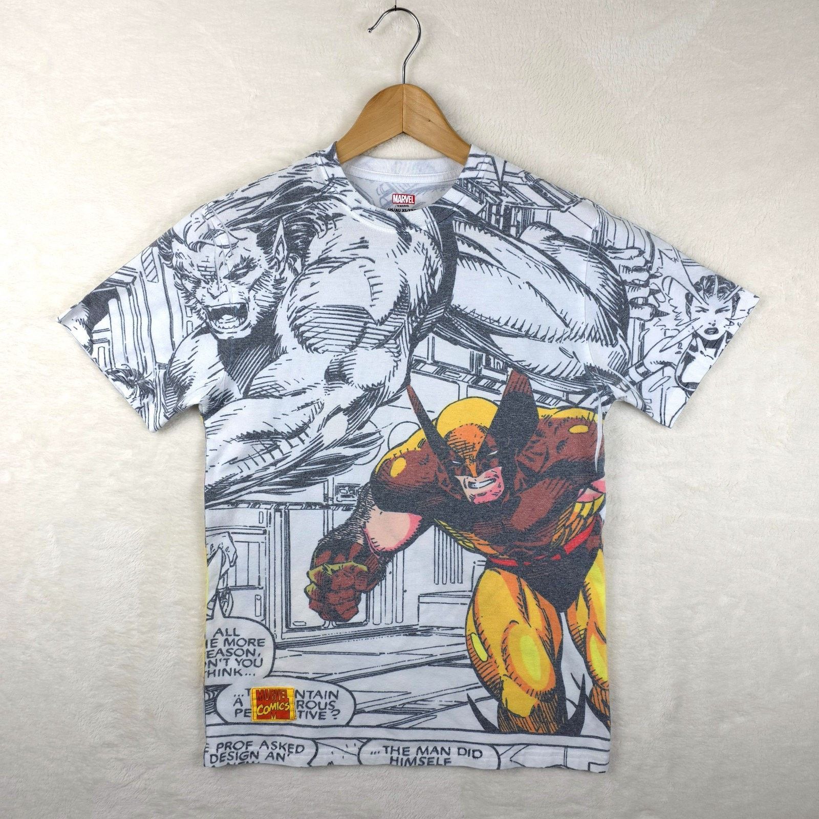Marvel Comics Marvel Comics X-Men Wolverine Mens Shirt Size XS AOP Vtg Size US XS / EU 42 / 0 - 2 Thumbnail