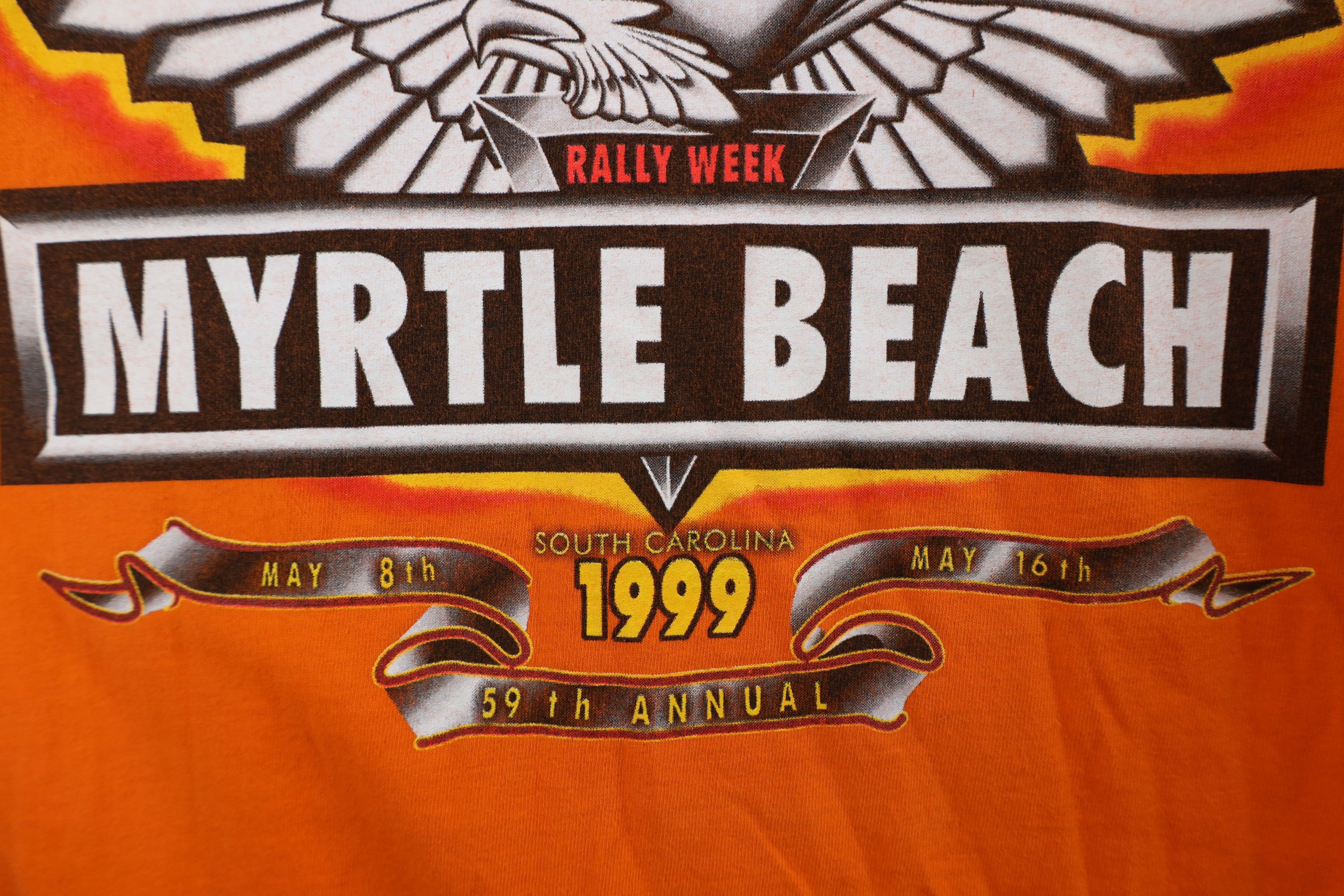 Vintage Vintage 90s Myrtle Beach Motorcycle Bike Rally T-Shirt USA Size US M / EU 48-50 / 2 - 5 Thumbnail