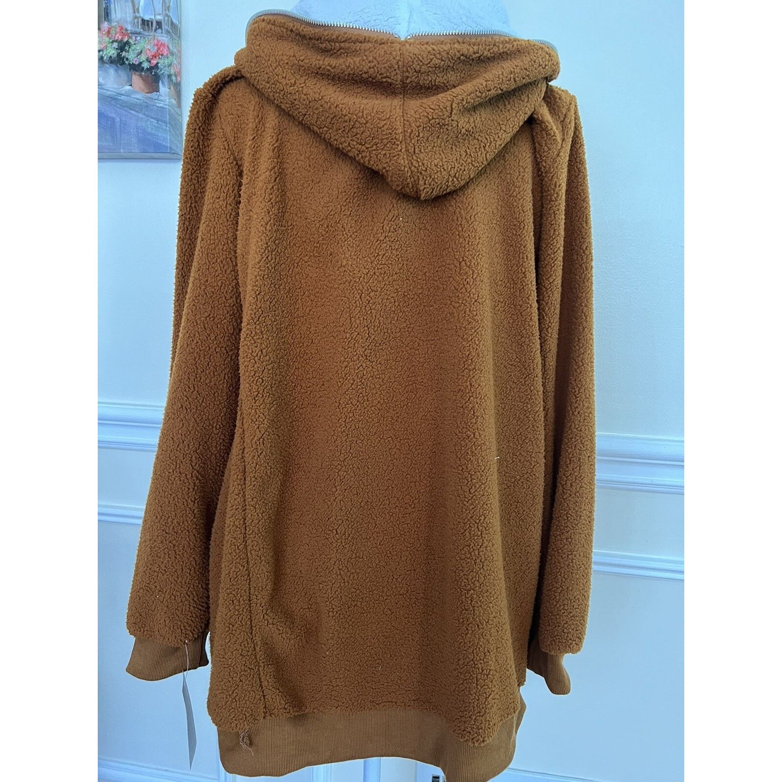 threeASFOUR Forgotten Grace Hooded Fuzzy Zip Up Jacket size XL A003025 Size XL / US 12-14 / IT 48-50 - 4 Thumbnail