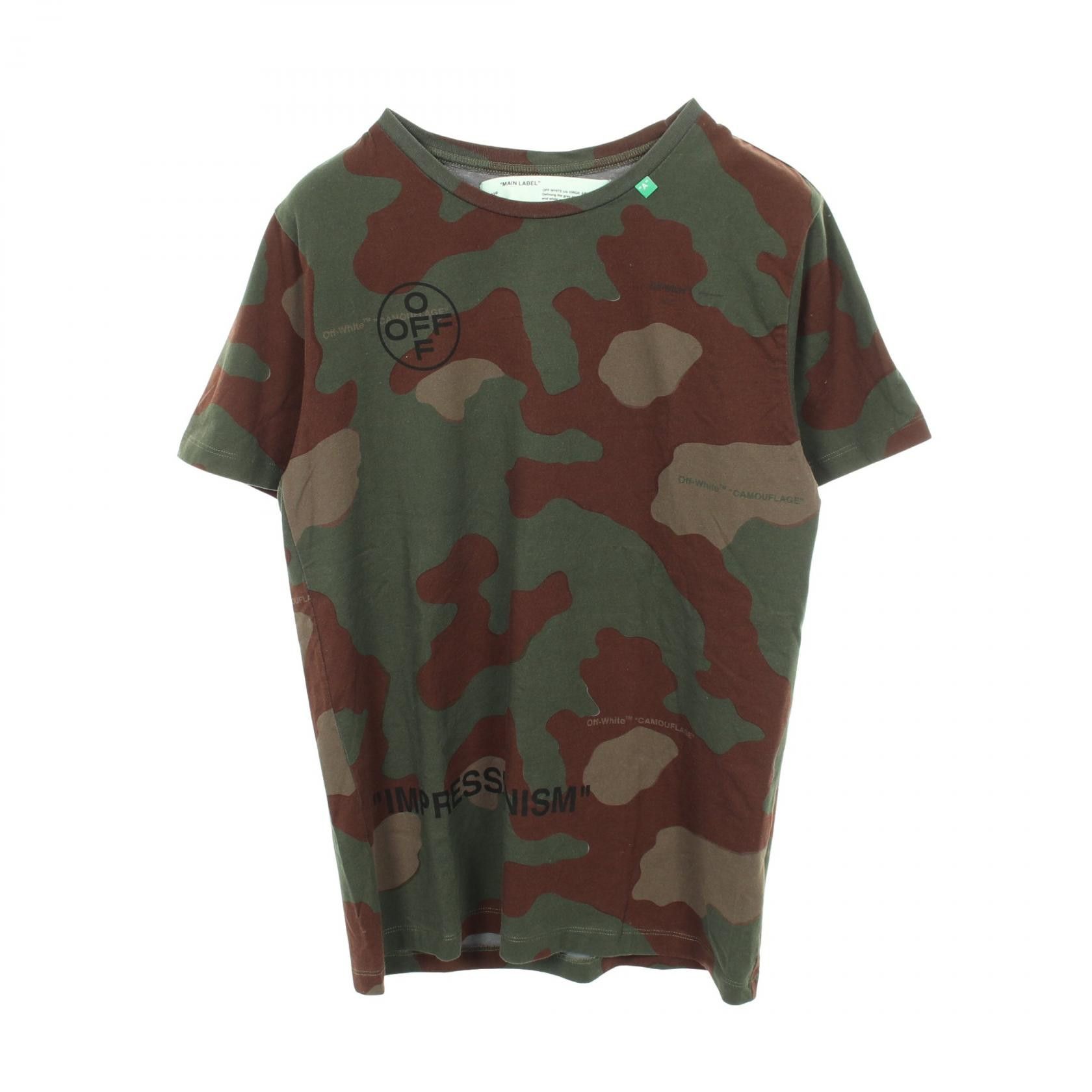 Off-White Off-White OFF-WHITE IMPRESSIONISM Cotton T-shirt Textile T-Shirts OMAA027R19185016 DUTY FREE for USA Size ONE SIZE - 1 Thumbnail