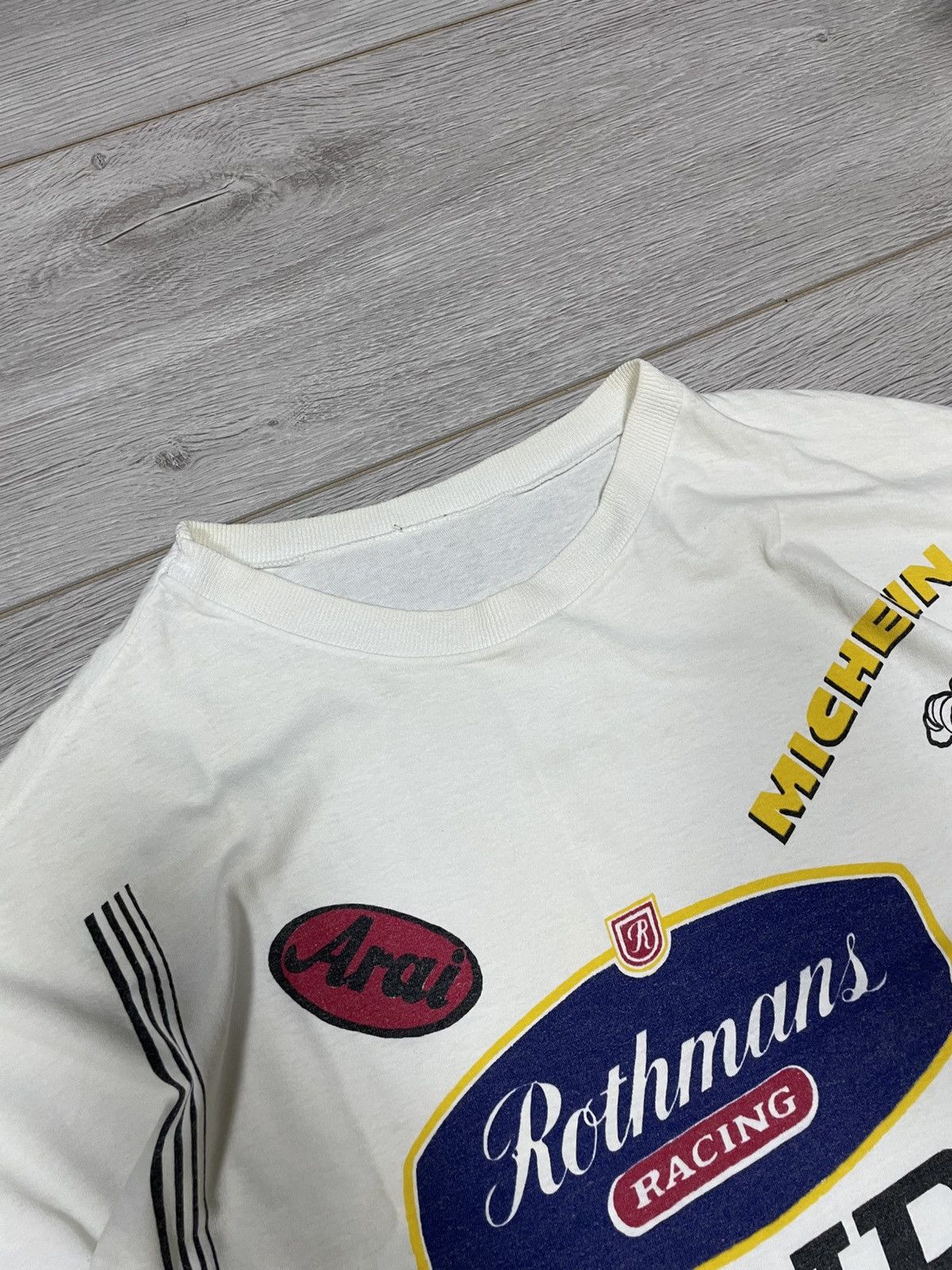 Honda Honda Rothmans racing shell vintage t-shirt Size US L / EU 52-54 / 3 - 2 Thumbnail
