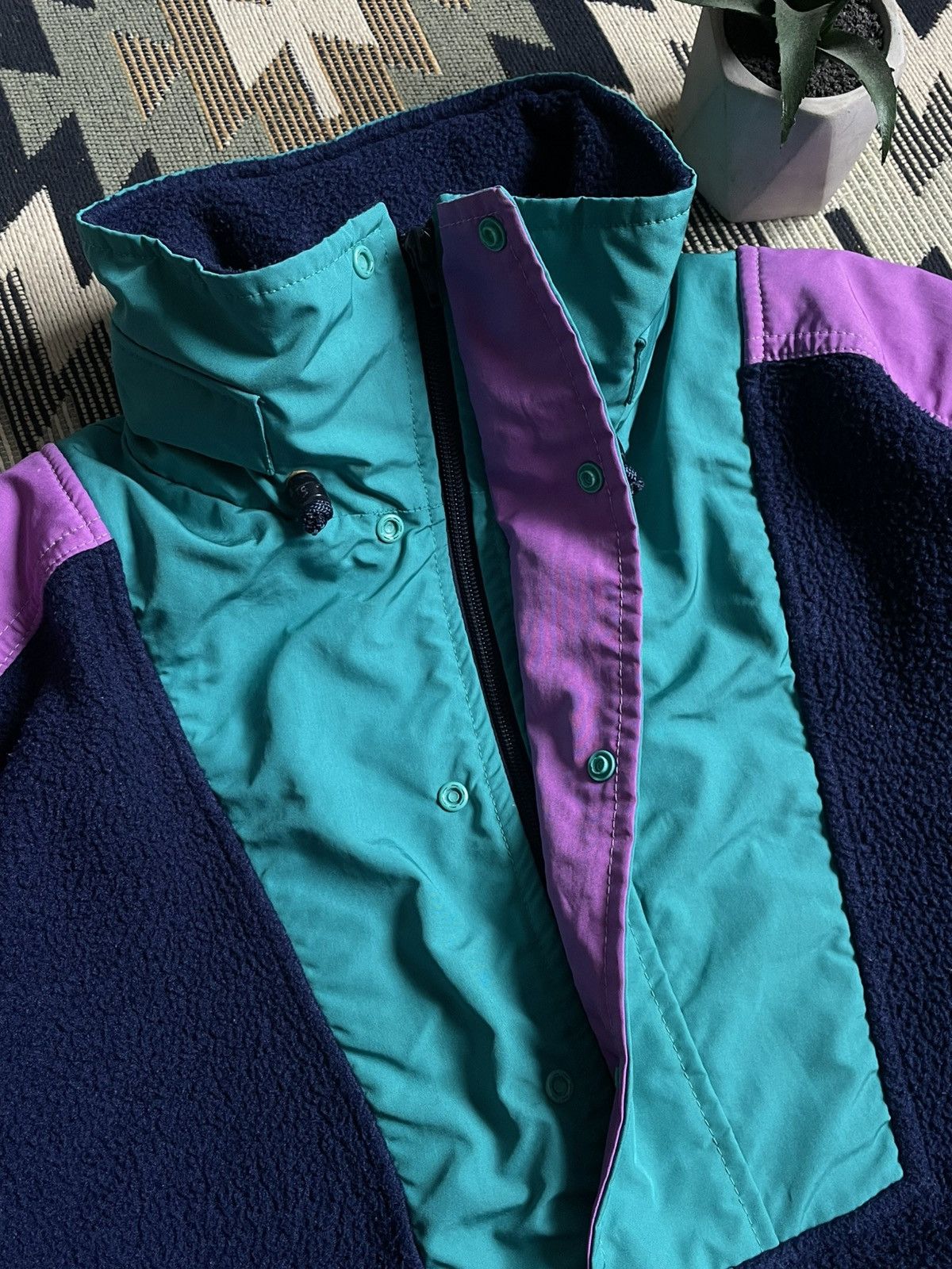 Vintage Vintage Salewa Polartec Zip Nylon Fleece Jacket Gorpcore Size US XL / EU 56 / 4 - 6 Thumbnail