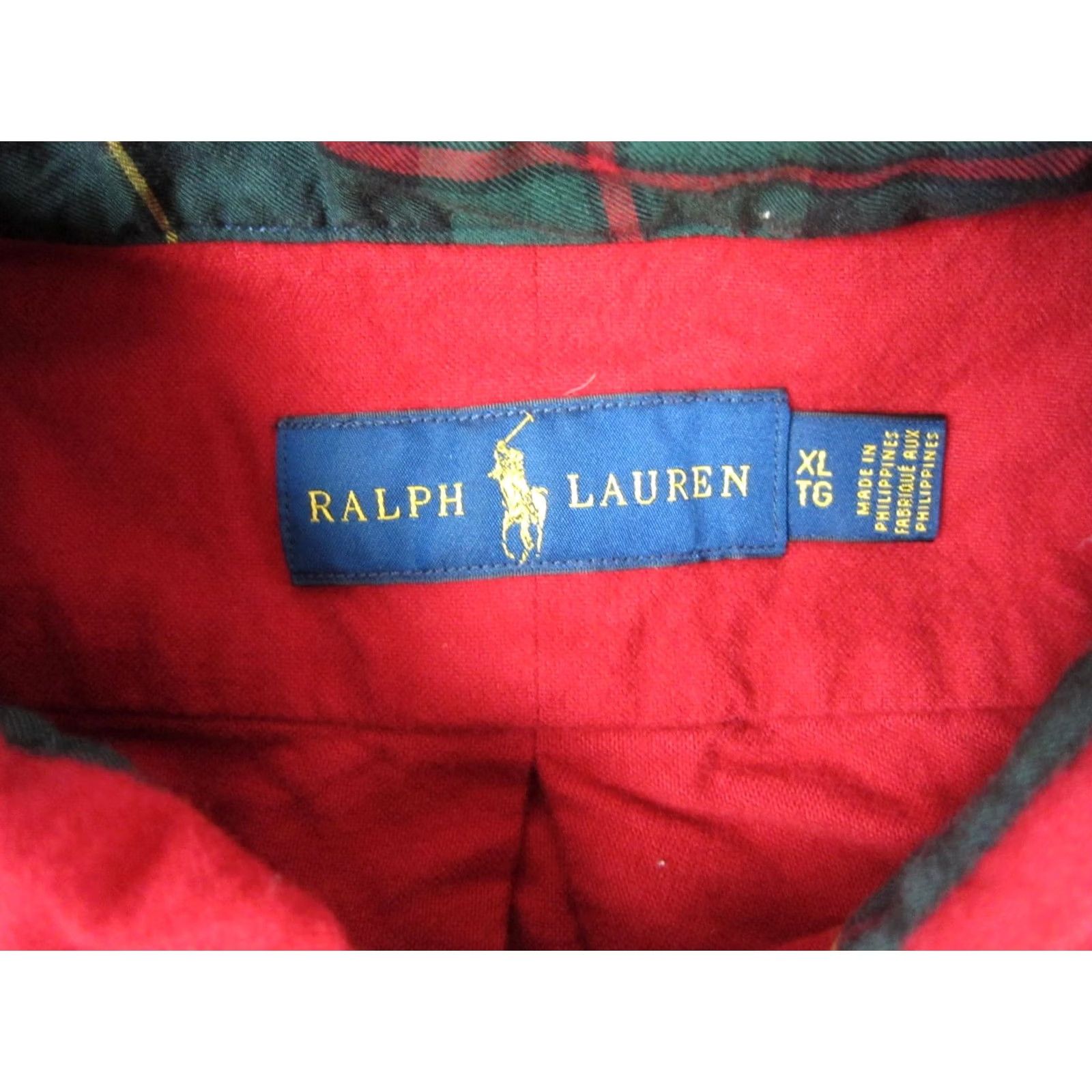Ralph Lauren Ralph Lauren Shirt Mens XL Button-Down Oxford Red Blue Pony Classic 90s Size US XL / EU 56 / 4 - 4 Thumbnail