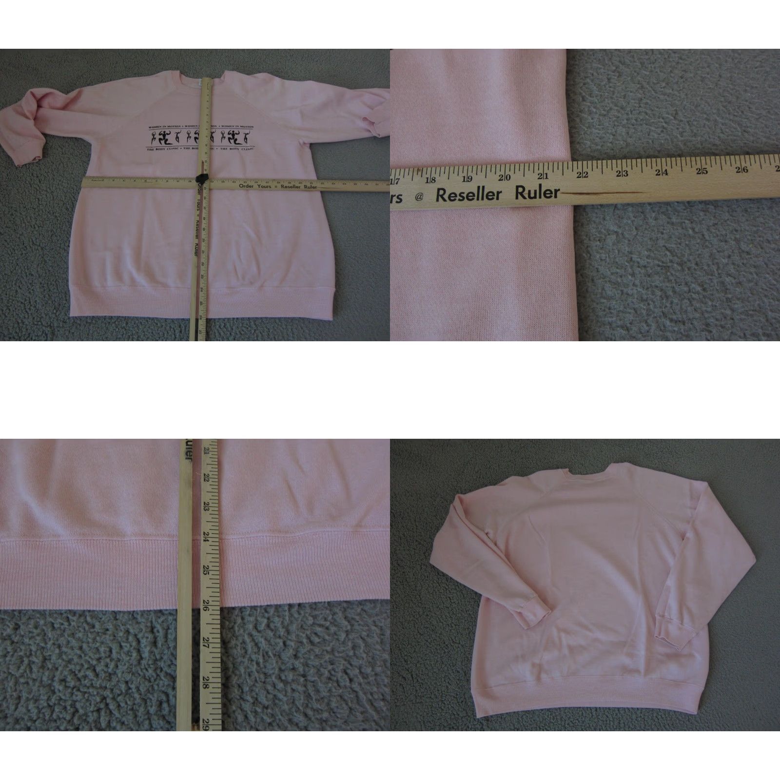 Hanes VINTAGE Hanes Sweatshirt Mens L Pink 90s Crew Neck Pullover Fleece Logo Cotton-Polyester Gym & Training Size L / US 10 / IT 46 - 8 Thumbnail