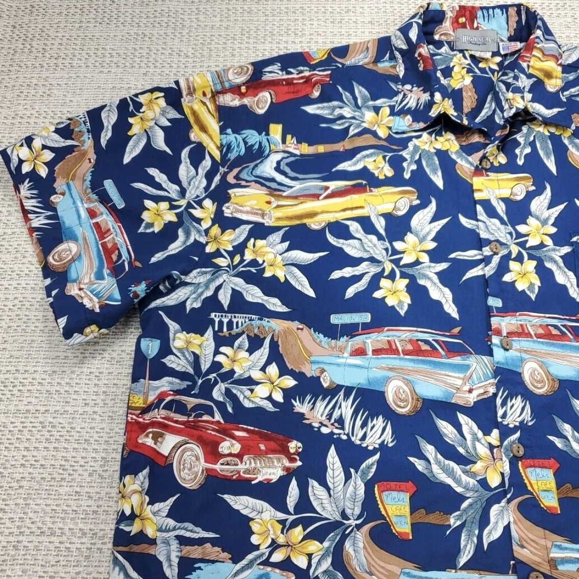 Vintage VINTAGE High Seas Trading Co Shirt Mens 3XL USA Mels Cafe Malibu Corvette Nomad Casual Camp Shirt Button-Up Short Sleeve Washington? Size US XXL / EU 58 / 5 - 3 Thumbnail
