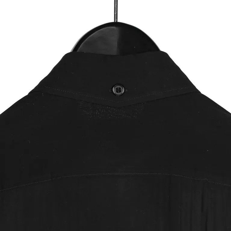 Yohji Yamamoto Yohji Yamamoto Pour Home AW21 Plain/Stripe Loop Collar Shirt Size US L / EU 52-54 / 3 - 6 Thumbnail