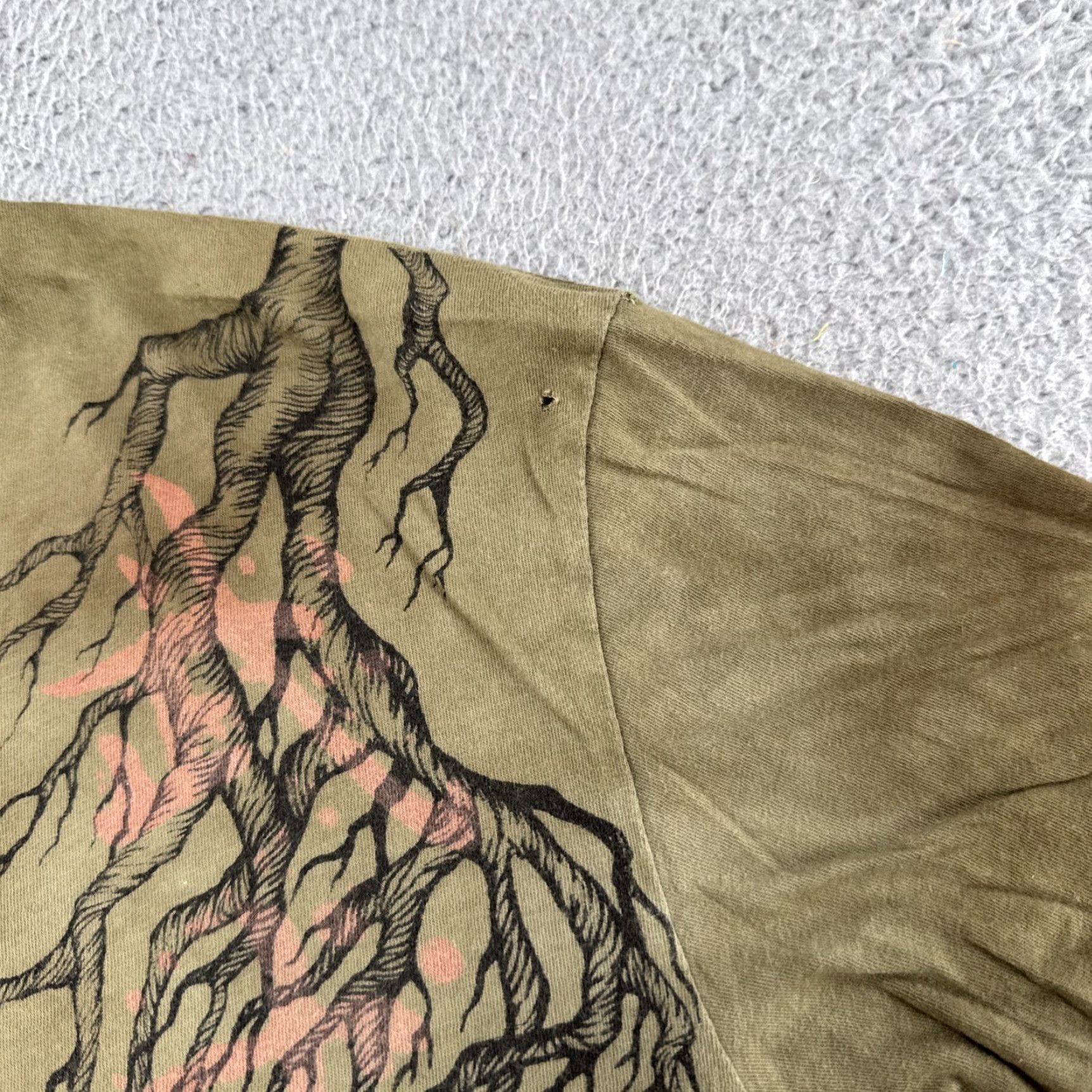 Affliction VINTAGE Affliction Shirt Men Graphic Samurai Japanese Warrior Art Size L Green Cotton T-Shirt 2000s Mens Size US L / EU 52-54 / 3 - 3 Thumbnail