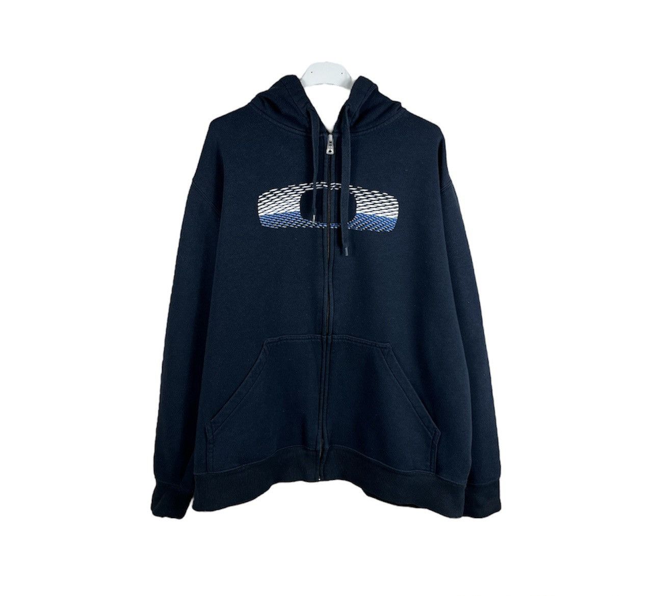 Oakley × Vintage Vintage Oakley y2k zip hoodie sweatshirt big logo elipse Size US L / EU 52-54 / 3 - 1 Thumbnail