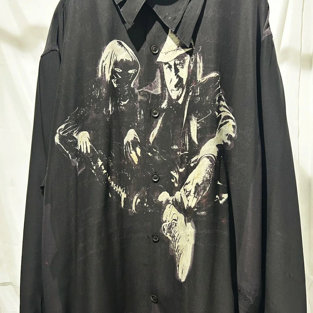 Yohji Yamamoto Yohji Yamamoto POUR HOMME 22AW Silk Print Shirt Size US L / EU 52-54 / 3 - 2 Thumbnail