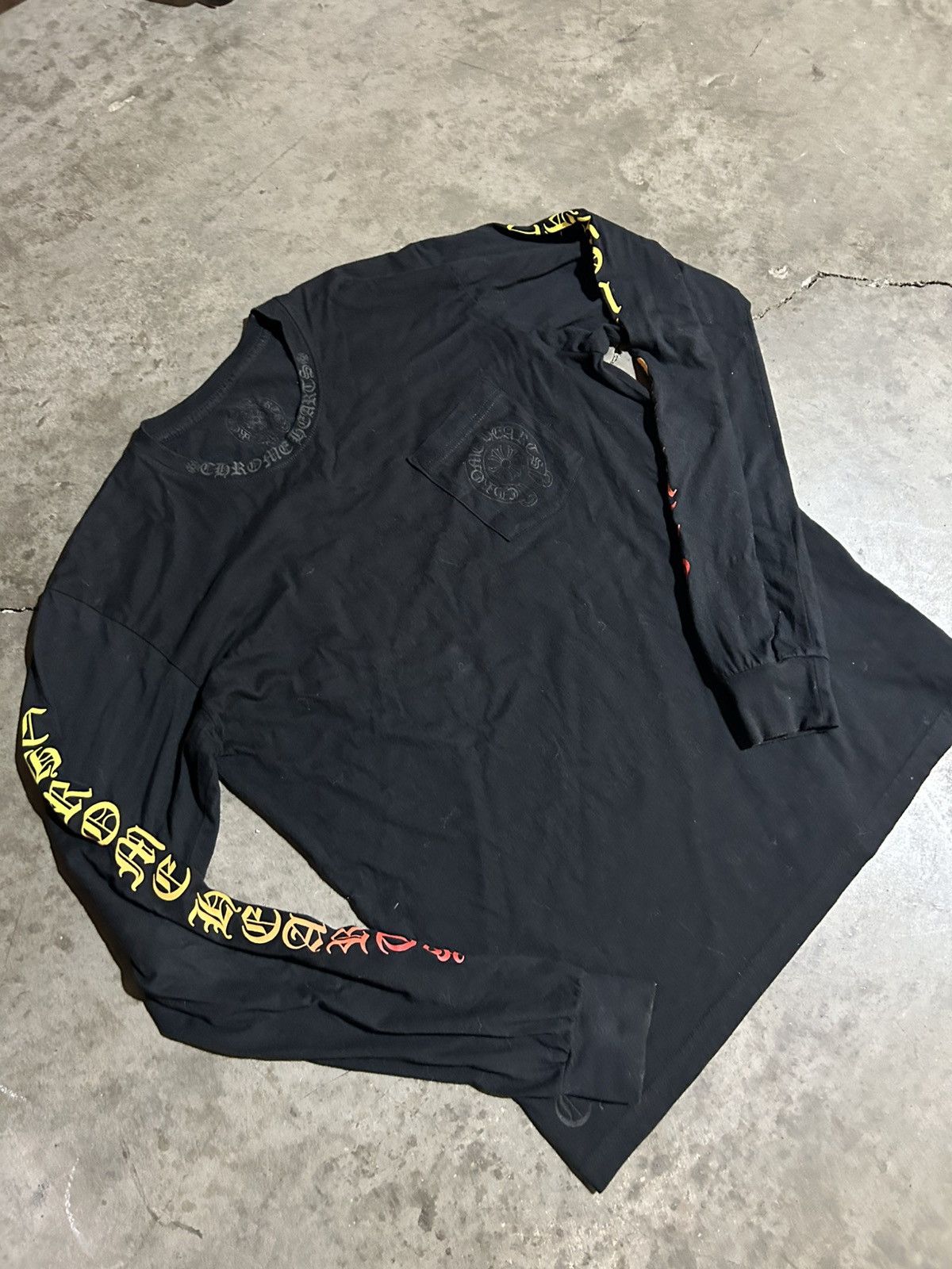Chrome Hearts Chrome Hearts Cemetery Cross Long Sleeve T