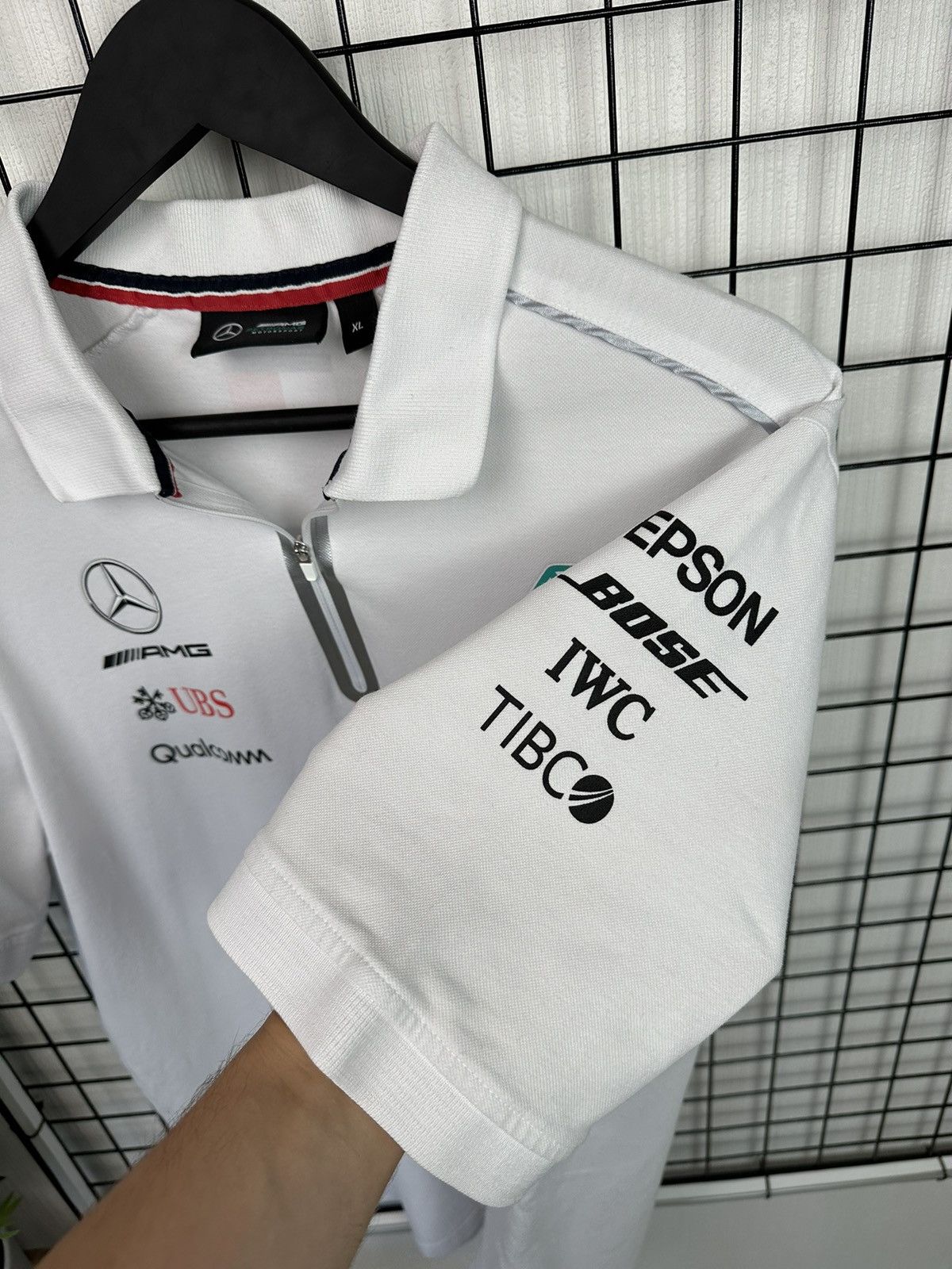 Formula 1 × Mercedes-Benz Mercedes AMG Benz Formula uno Petronas Men XL White T shitrt Size US XL / EU 56 / 4 - 11 Thumbnail