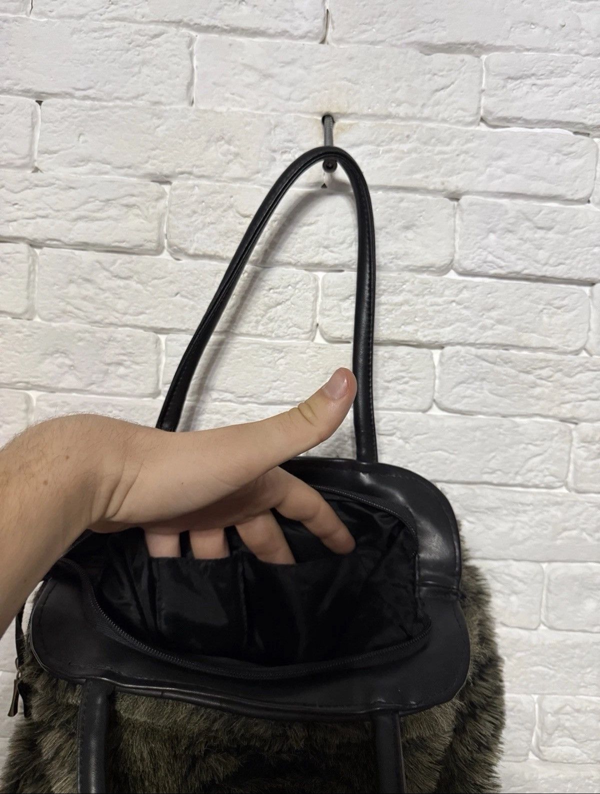 Other Vintage Fur Y2K Mohair Shoulder Handbag Medium Size ONE SIZE - 4 Thumbnail