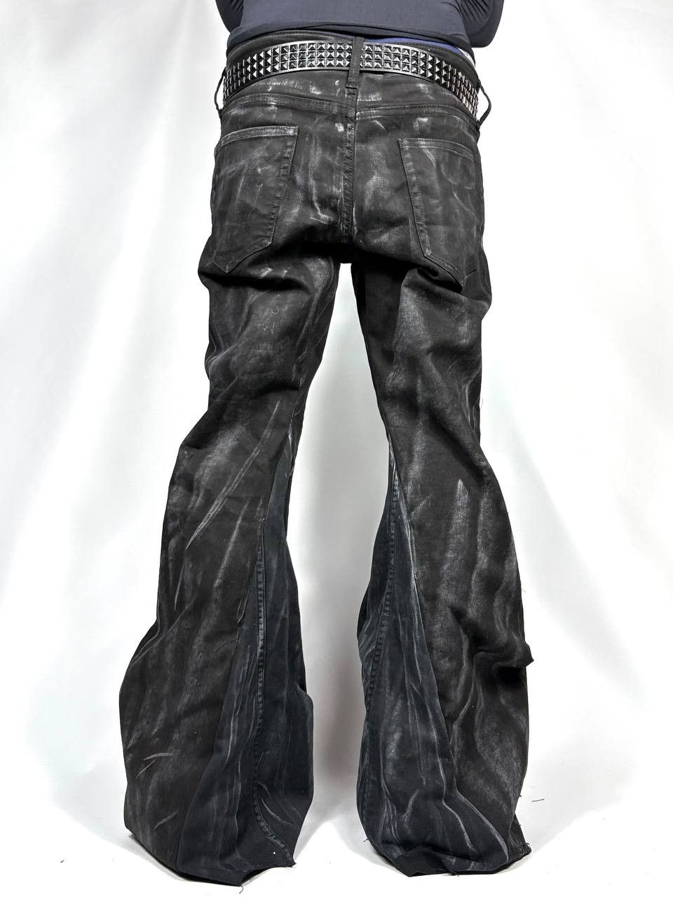 Japanese Brand rare wax handmade streetwear jeans Size US 34 / EU 50 - 3 Thumbnail